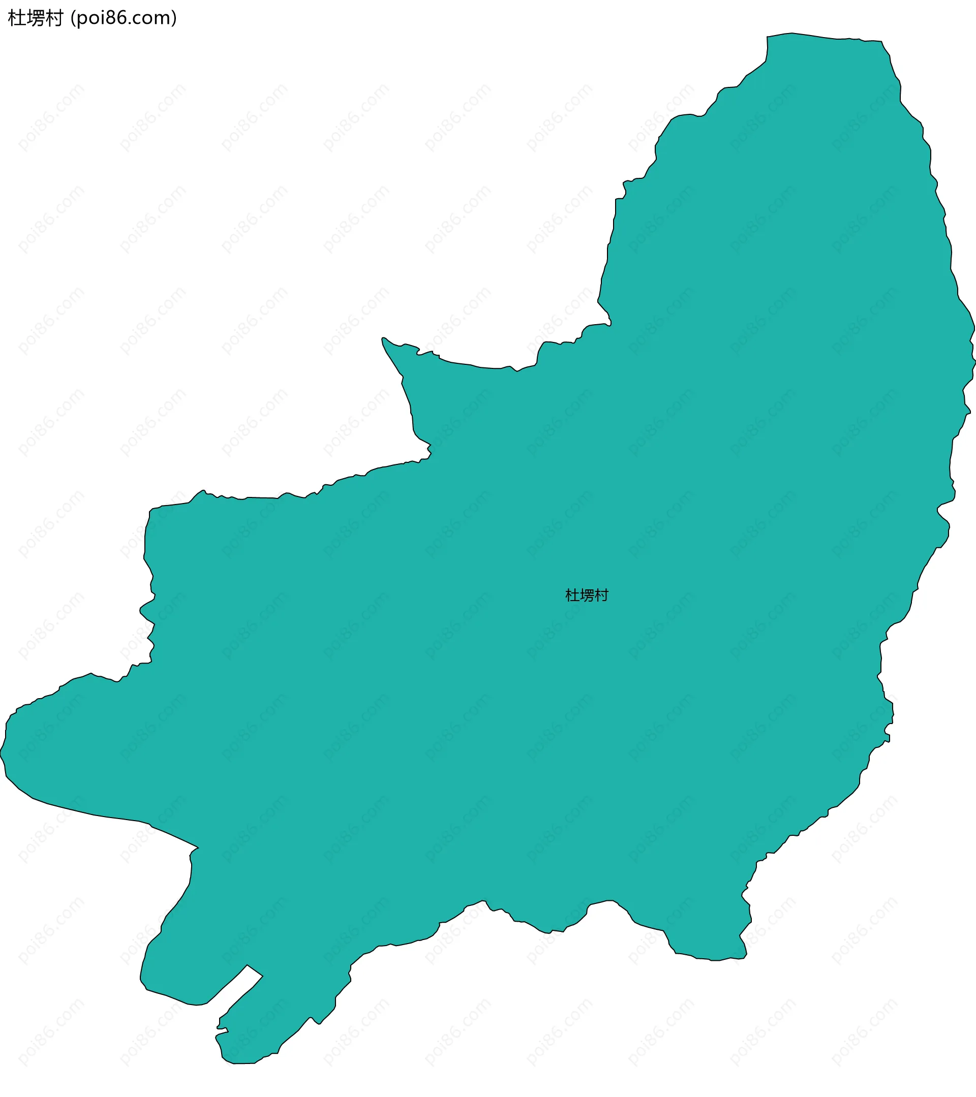 杜塄村边界地图