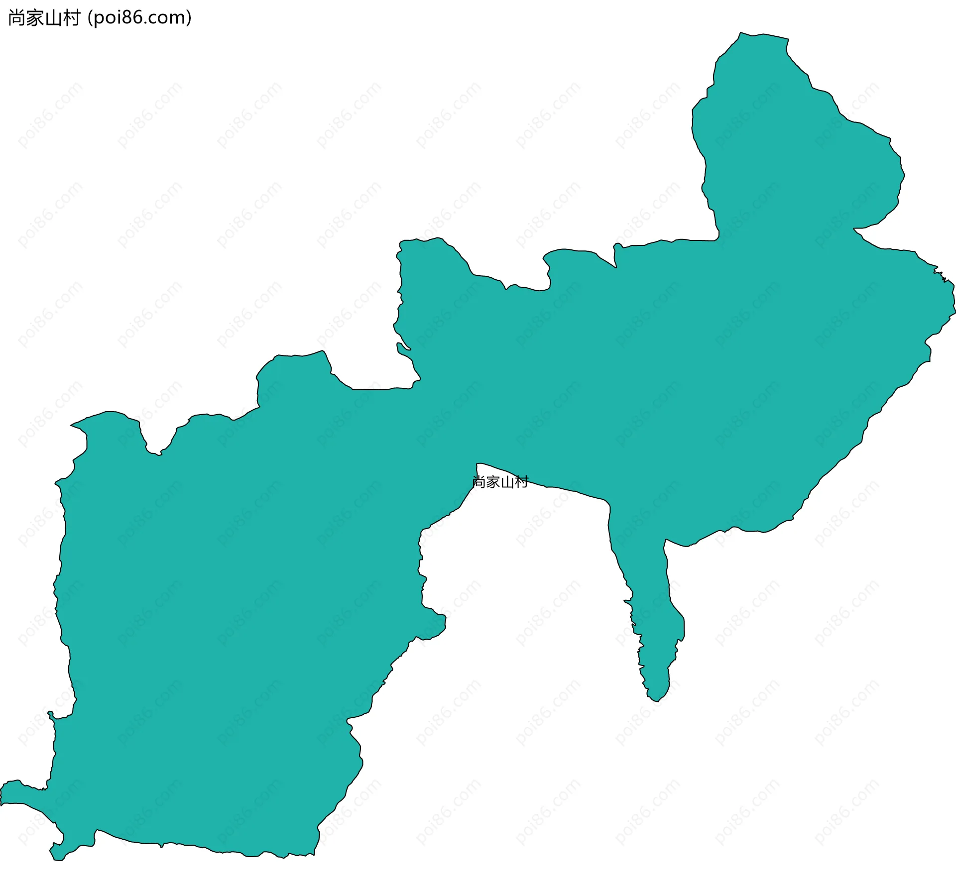 尚家山村边界地图