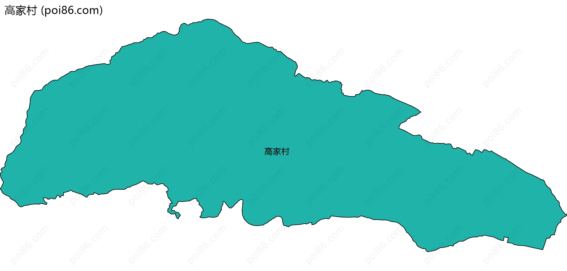 高家村边界地图