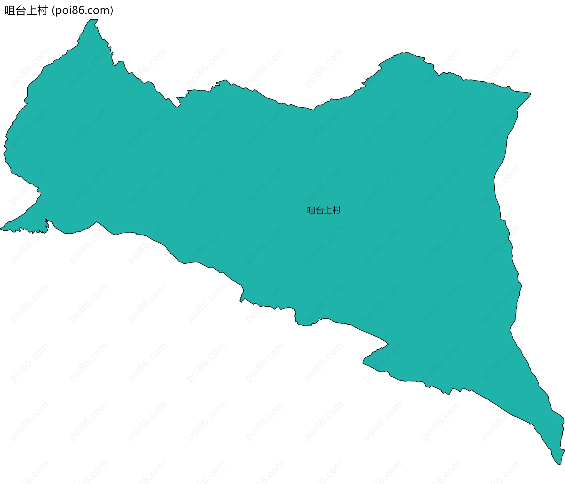 咀台上村边界地图