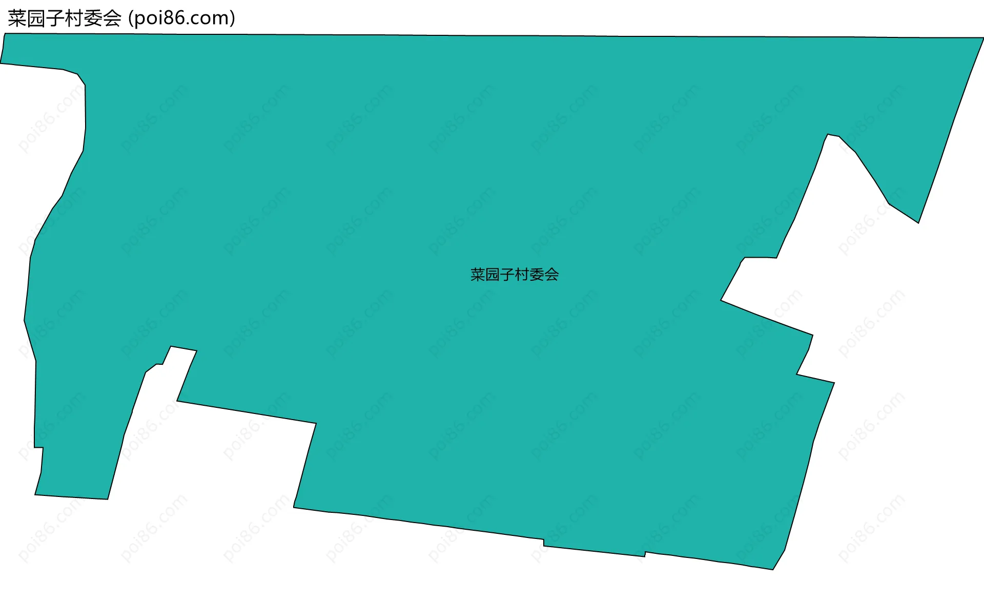 菜园子村委会边界地图