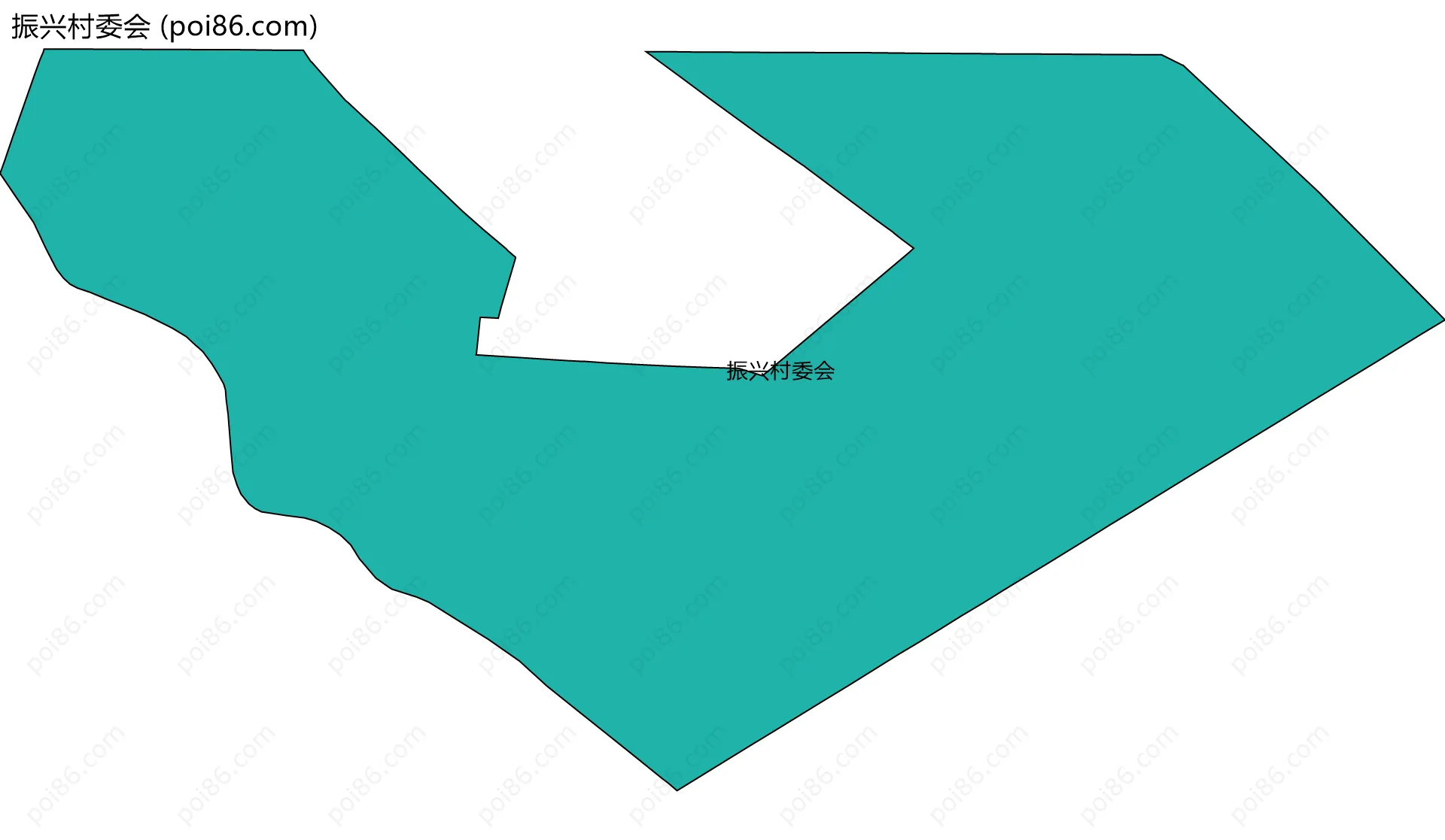 振兴村委会边界地图