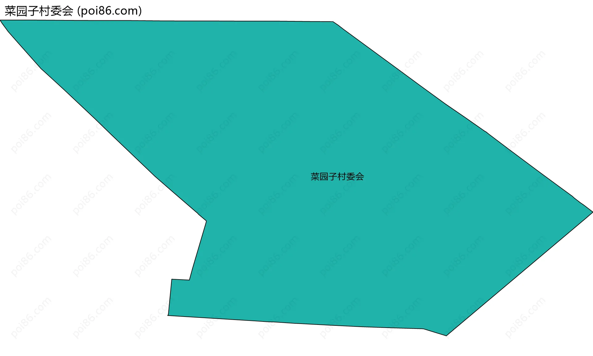 菜园子村委会边界地图