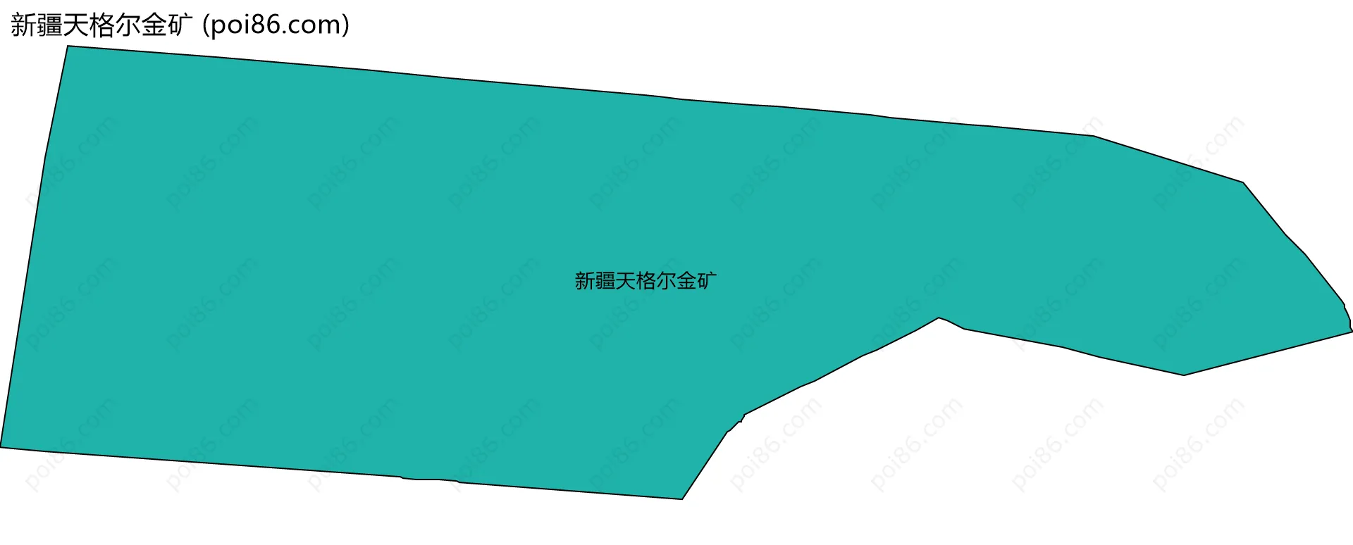 新疆天格尔金矿边界地图