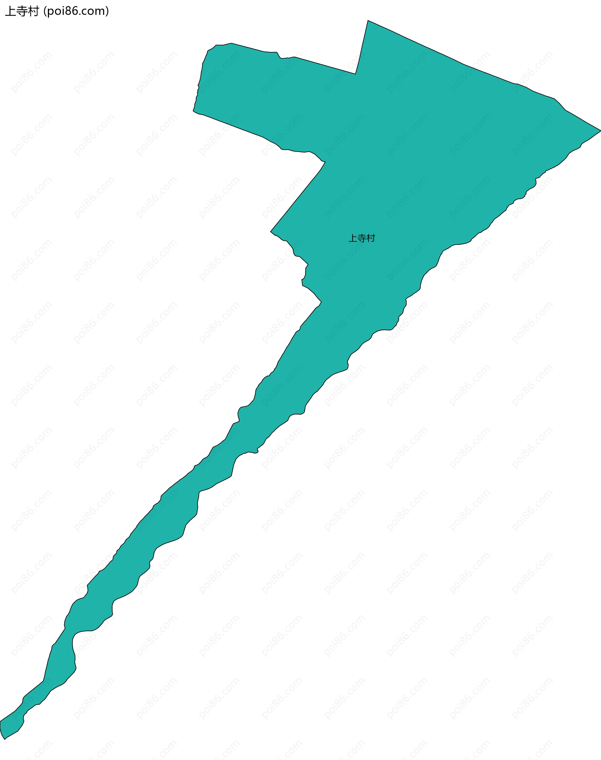 上寺村边界地图
