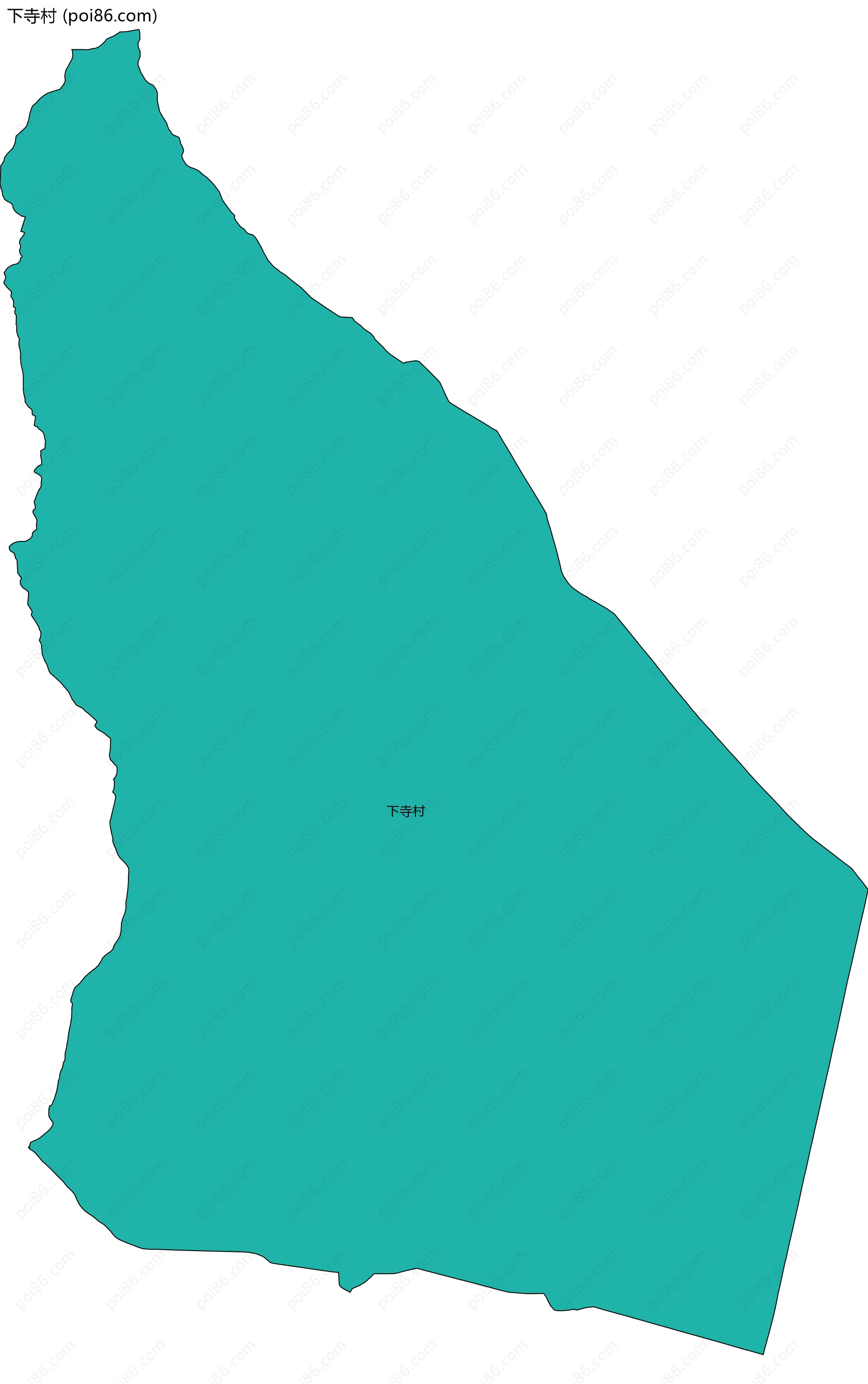 下寺村边界地图