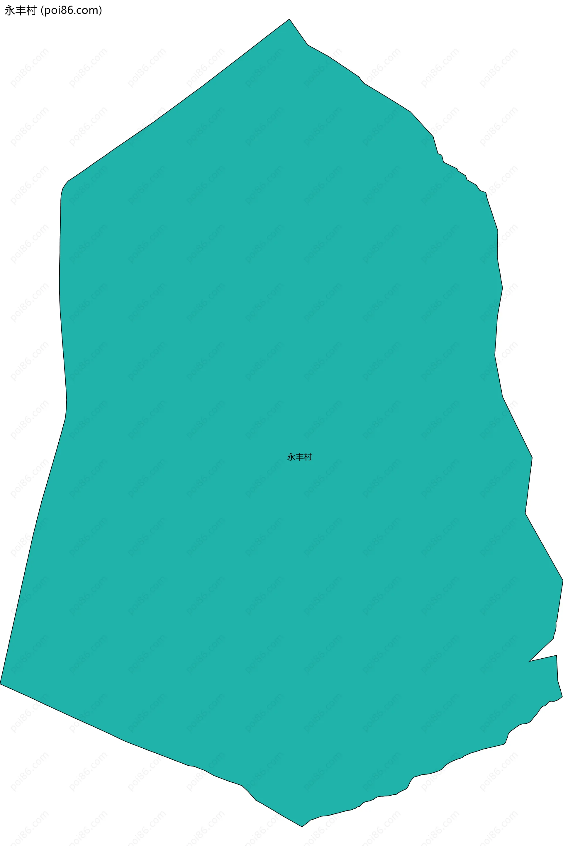 永丰村边界地图