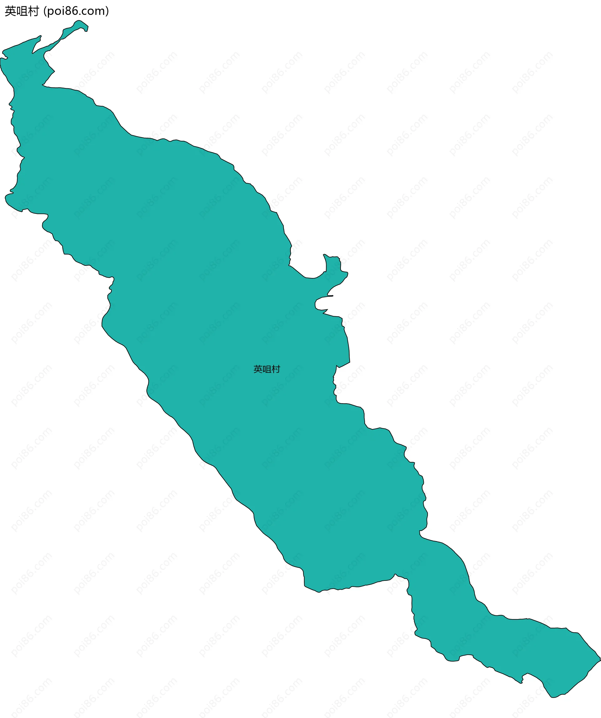 英咀村边界地图