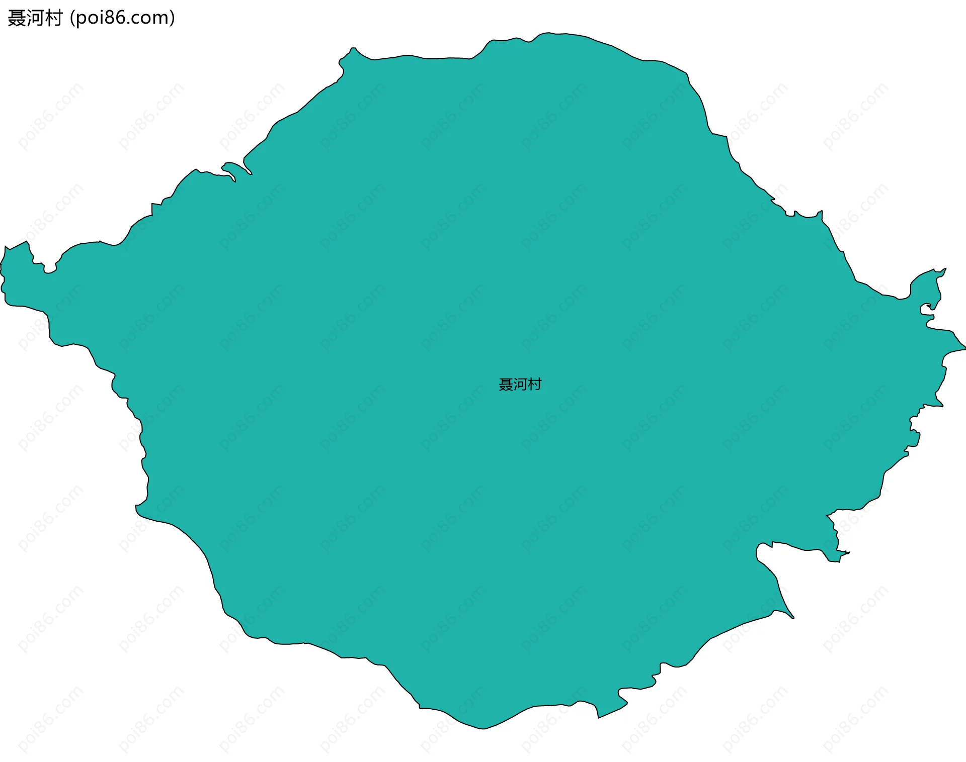 聂河村边界地图