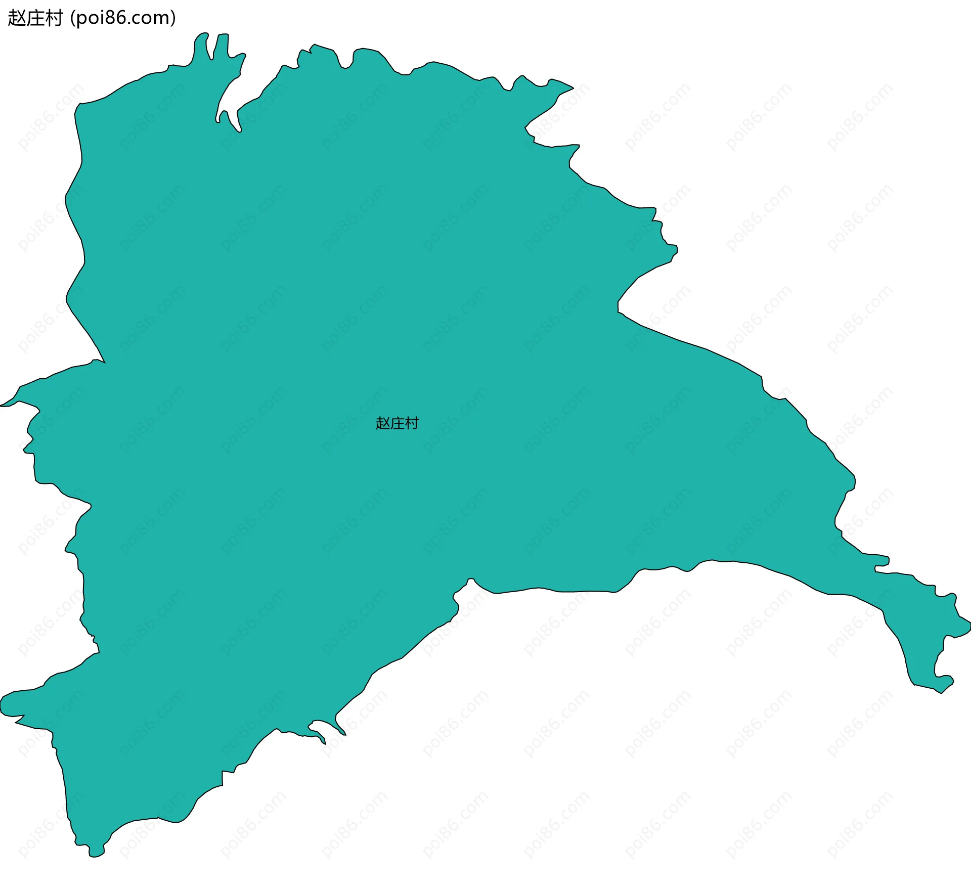 赵庄村边界地图