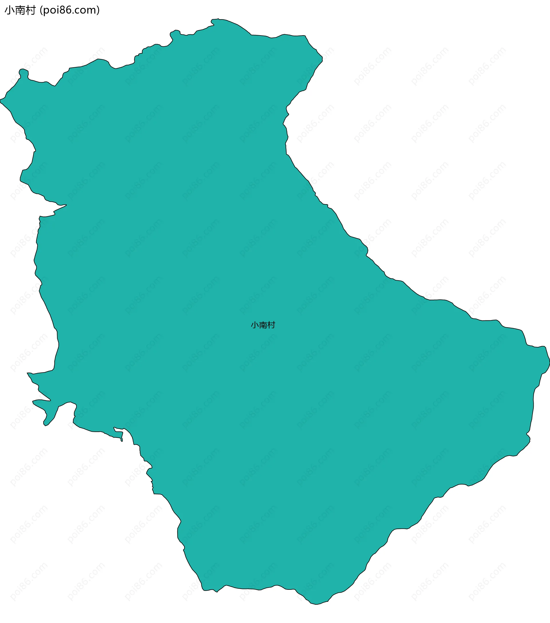 小南村边界地图