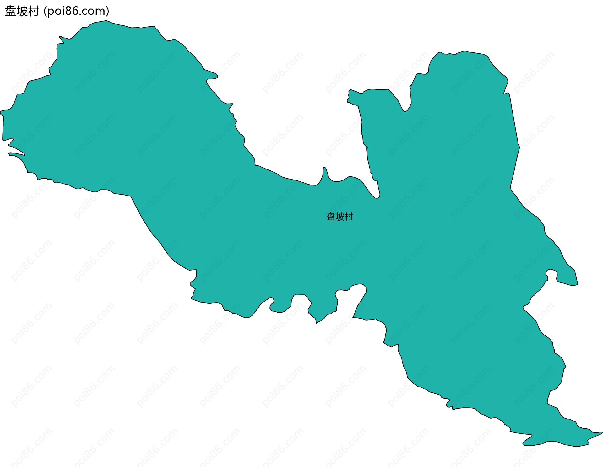 盘坡村边界地图