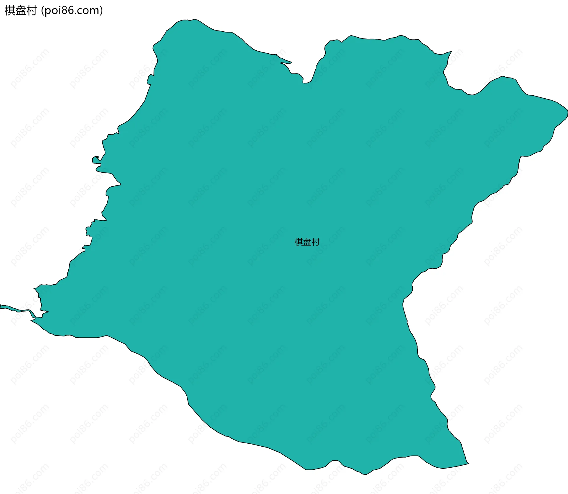 棋盘村边界地图