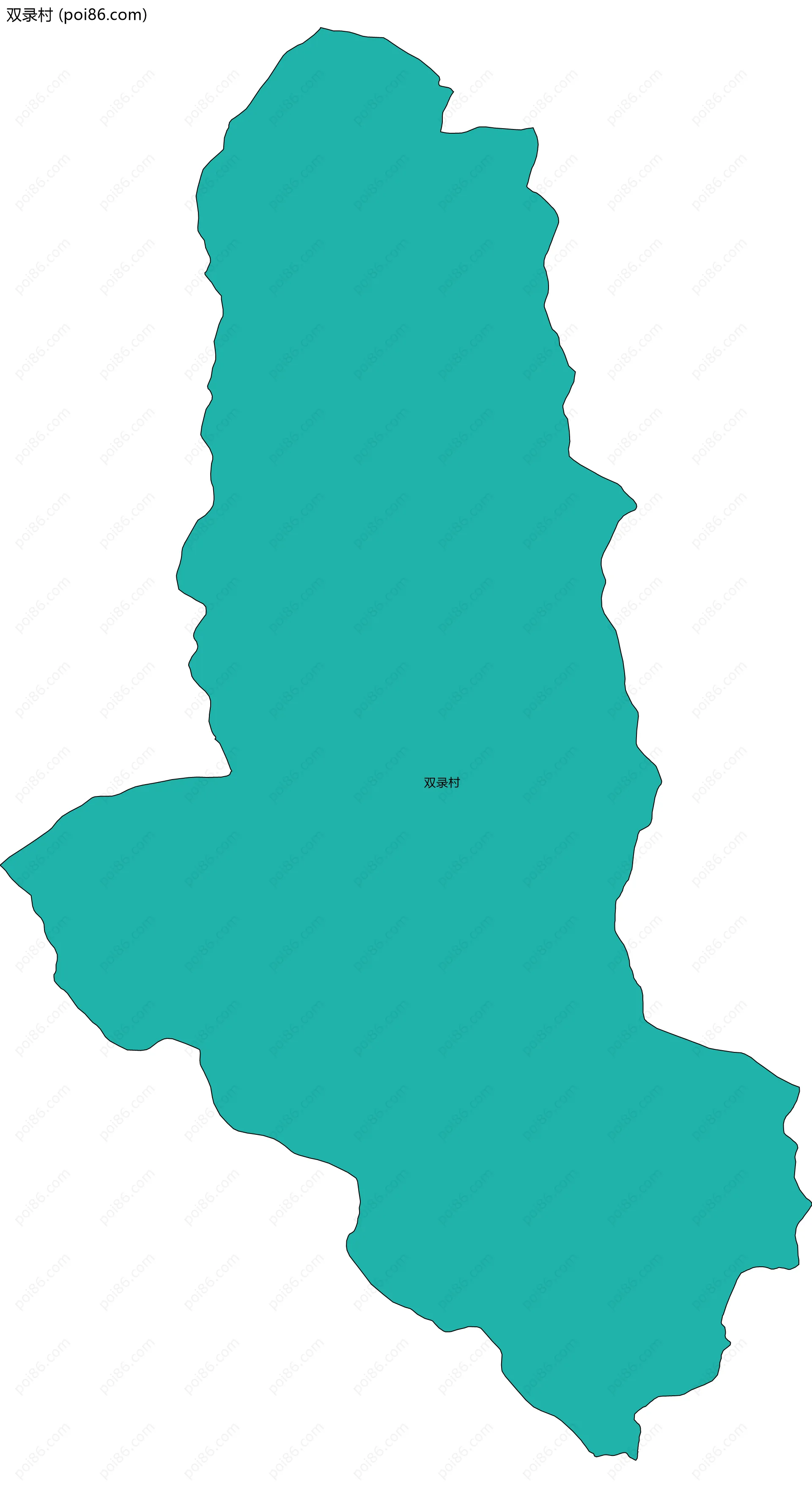 双录村边界地图