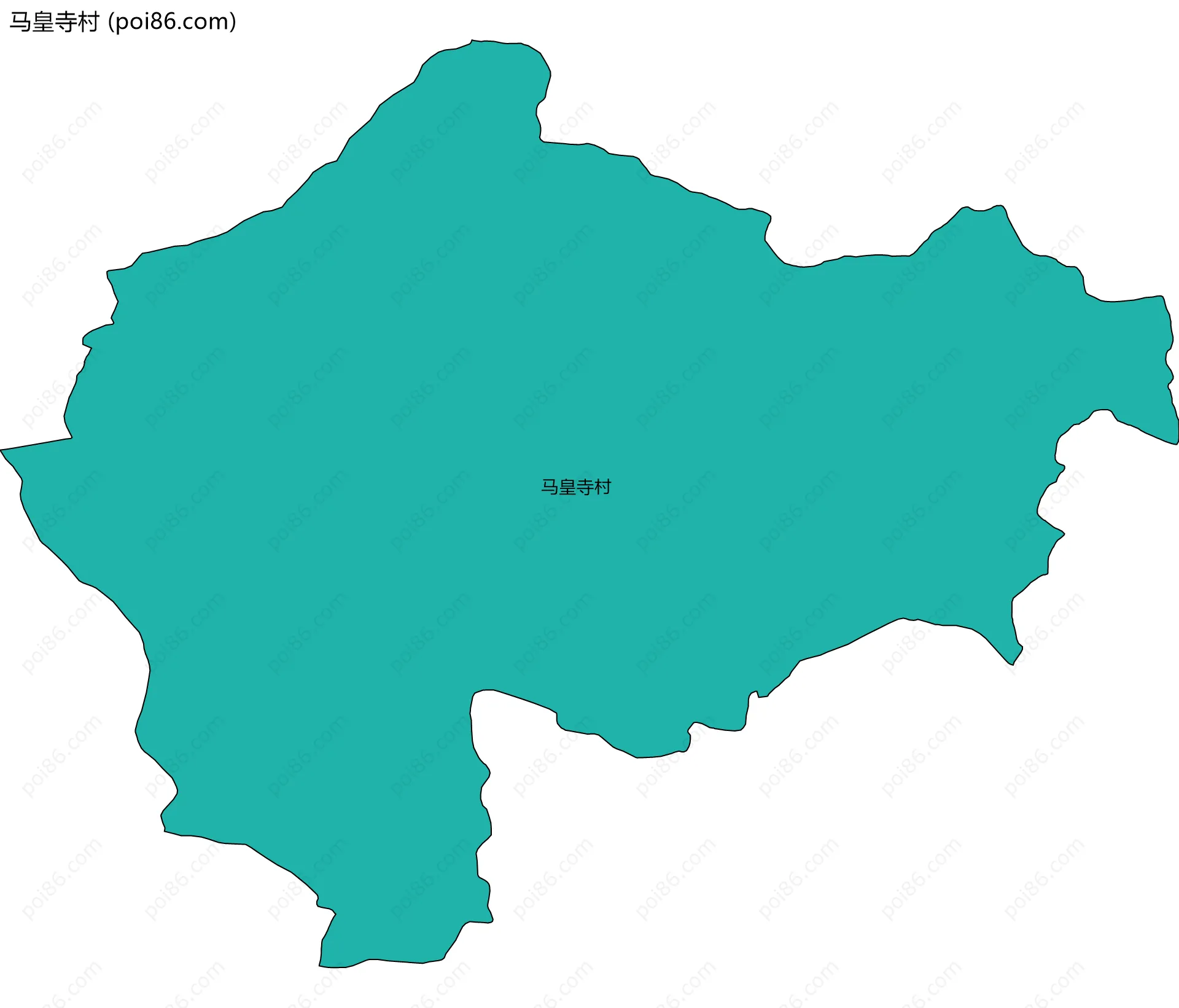 马皇寺村边界地图