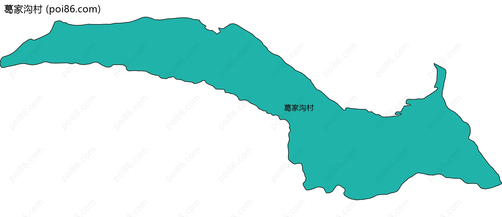 葛家沟村边界地图