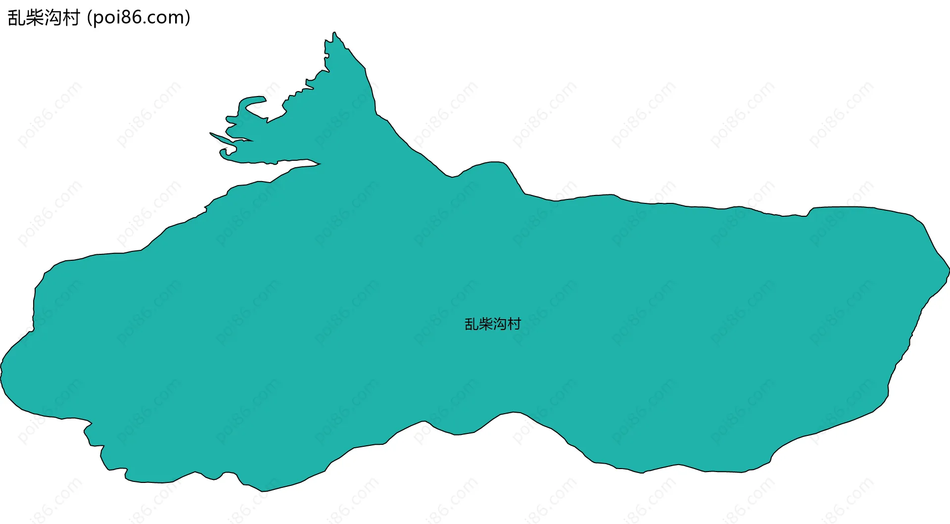 乱柴沟村边界地图