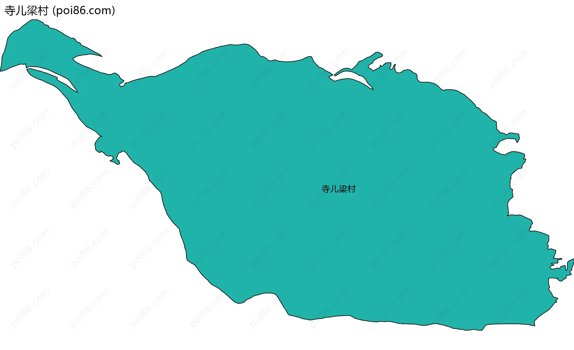 寺儿梁村边界地图