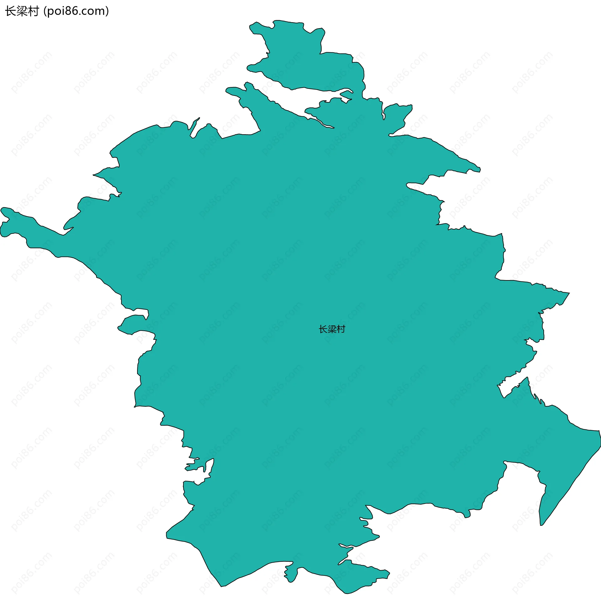 长梁村边界地图