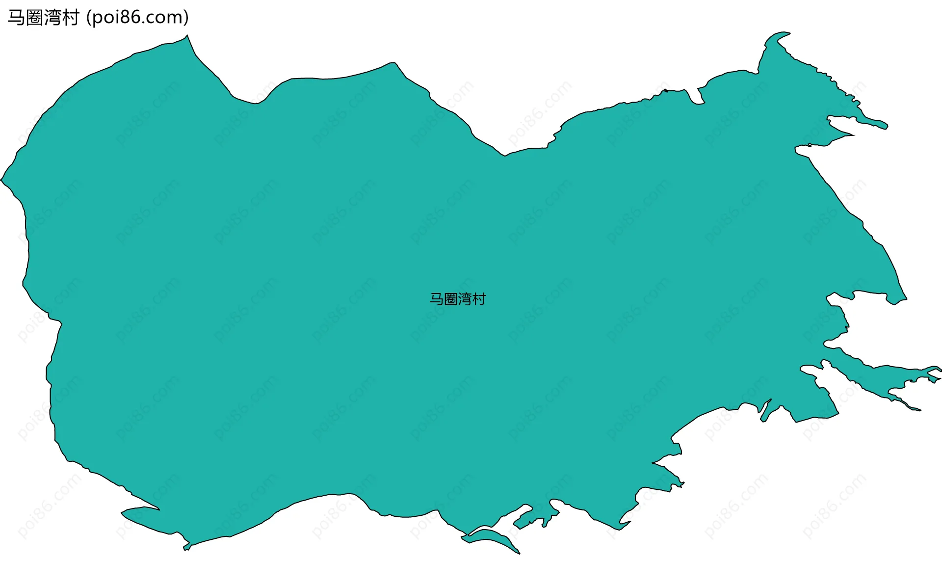 马圈湾村边界地图