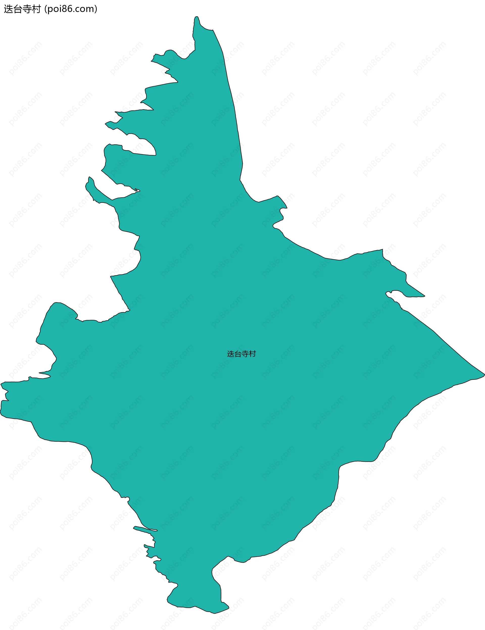 迭台寺村边界地图