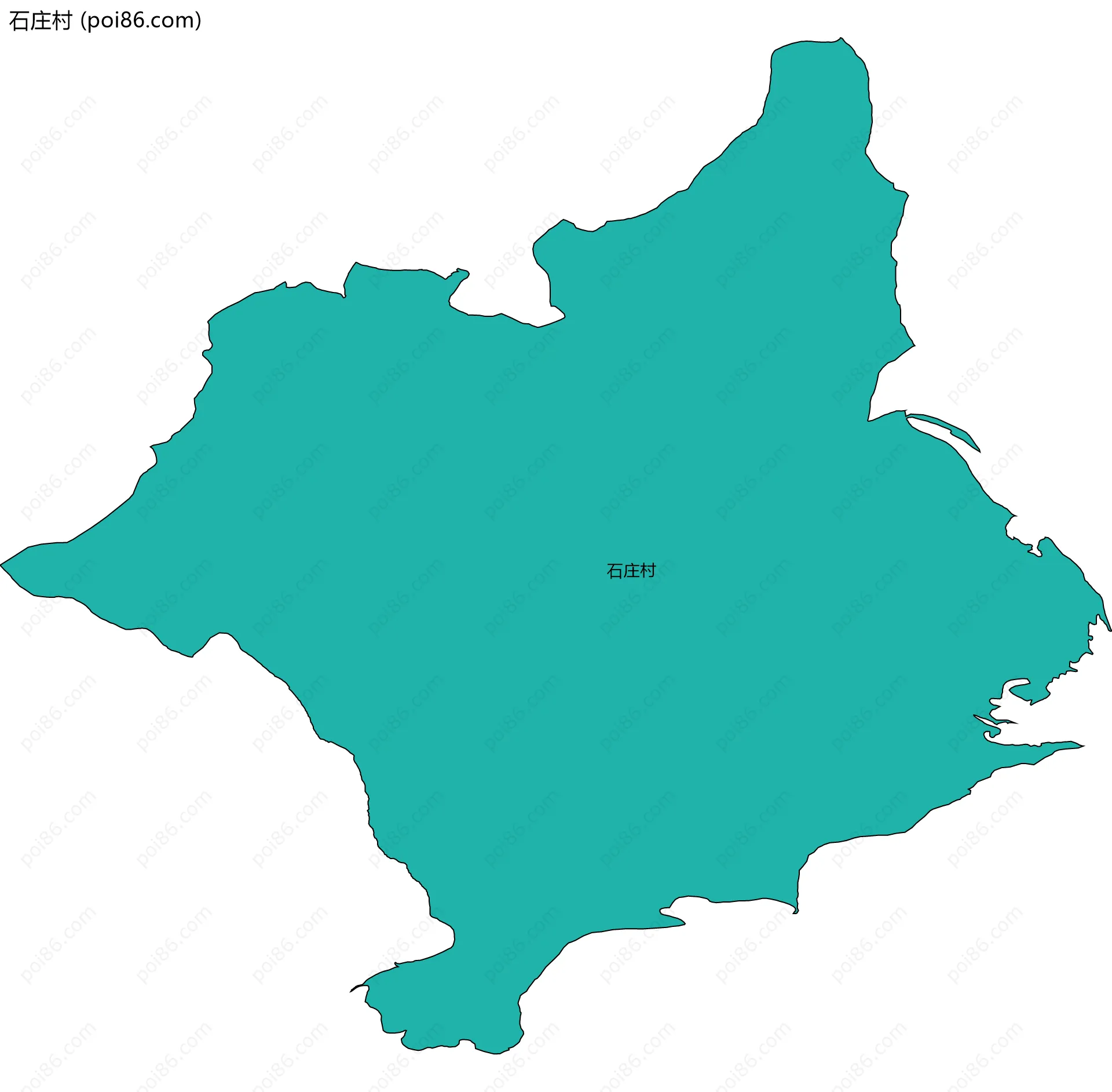 石庄村边界地图