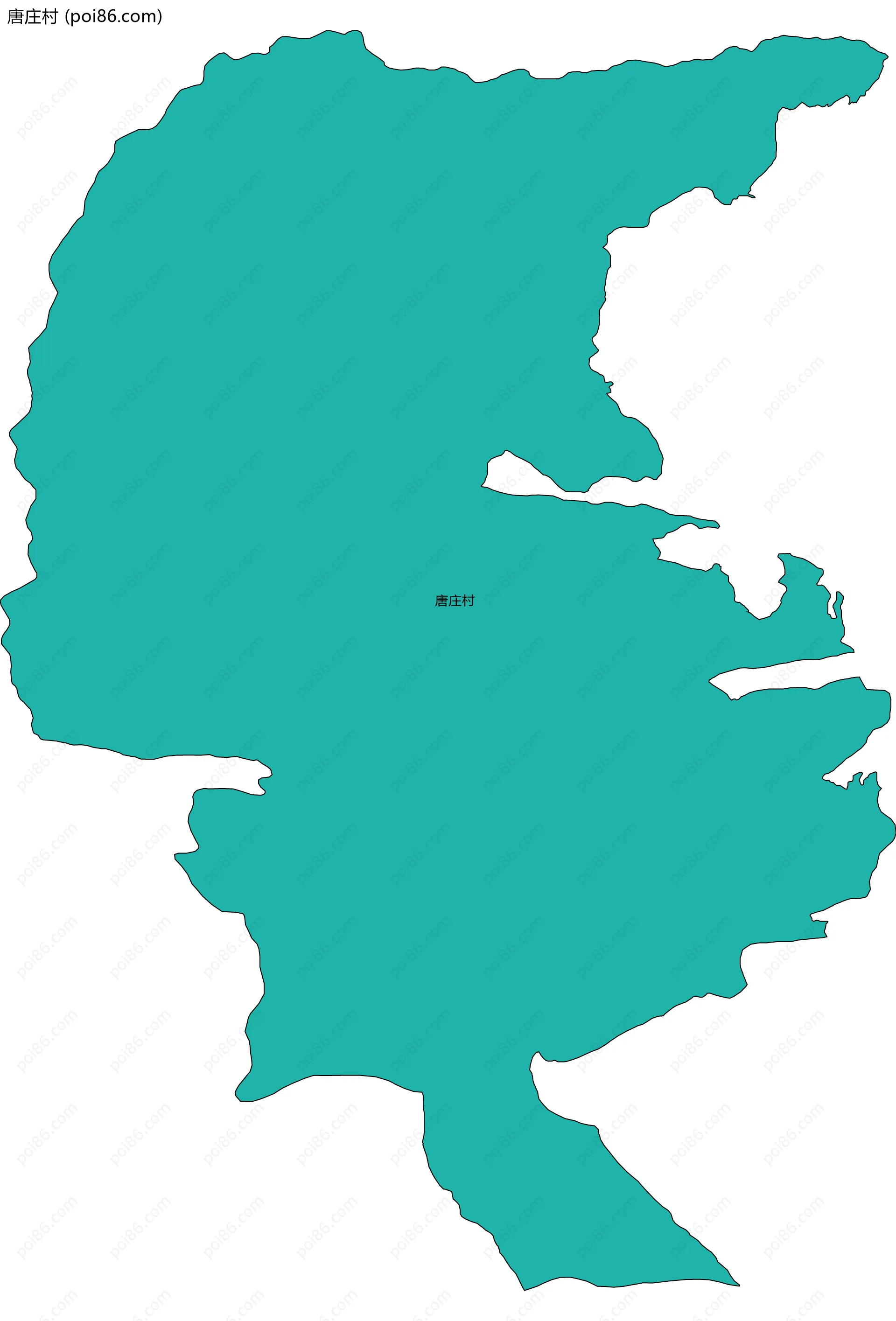 唐庄村边界地图