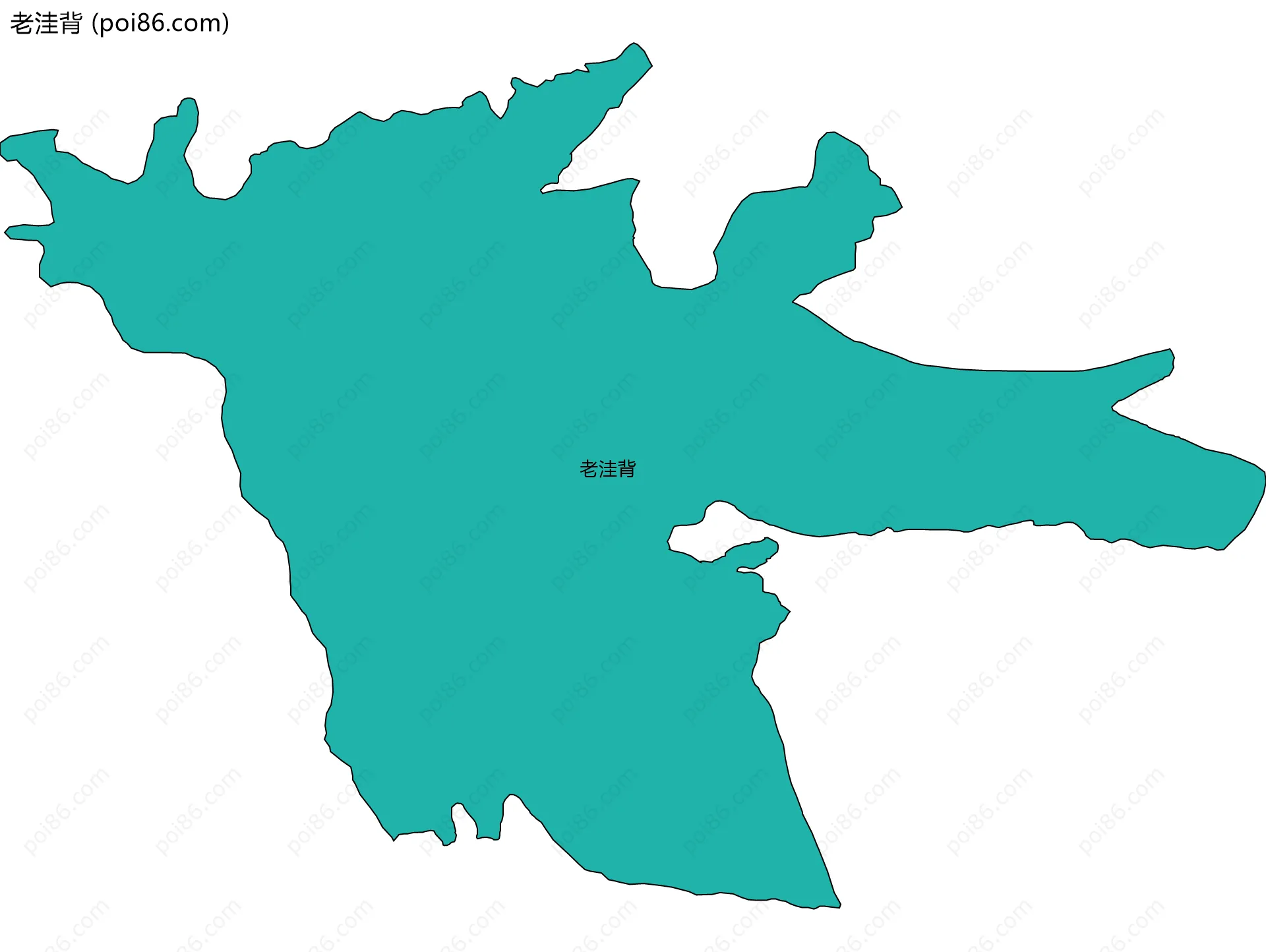 老洼背边界地图