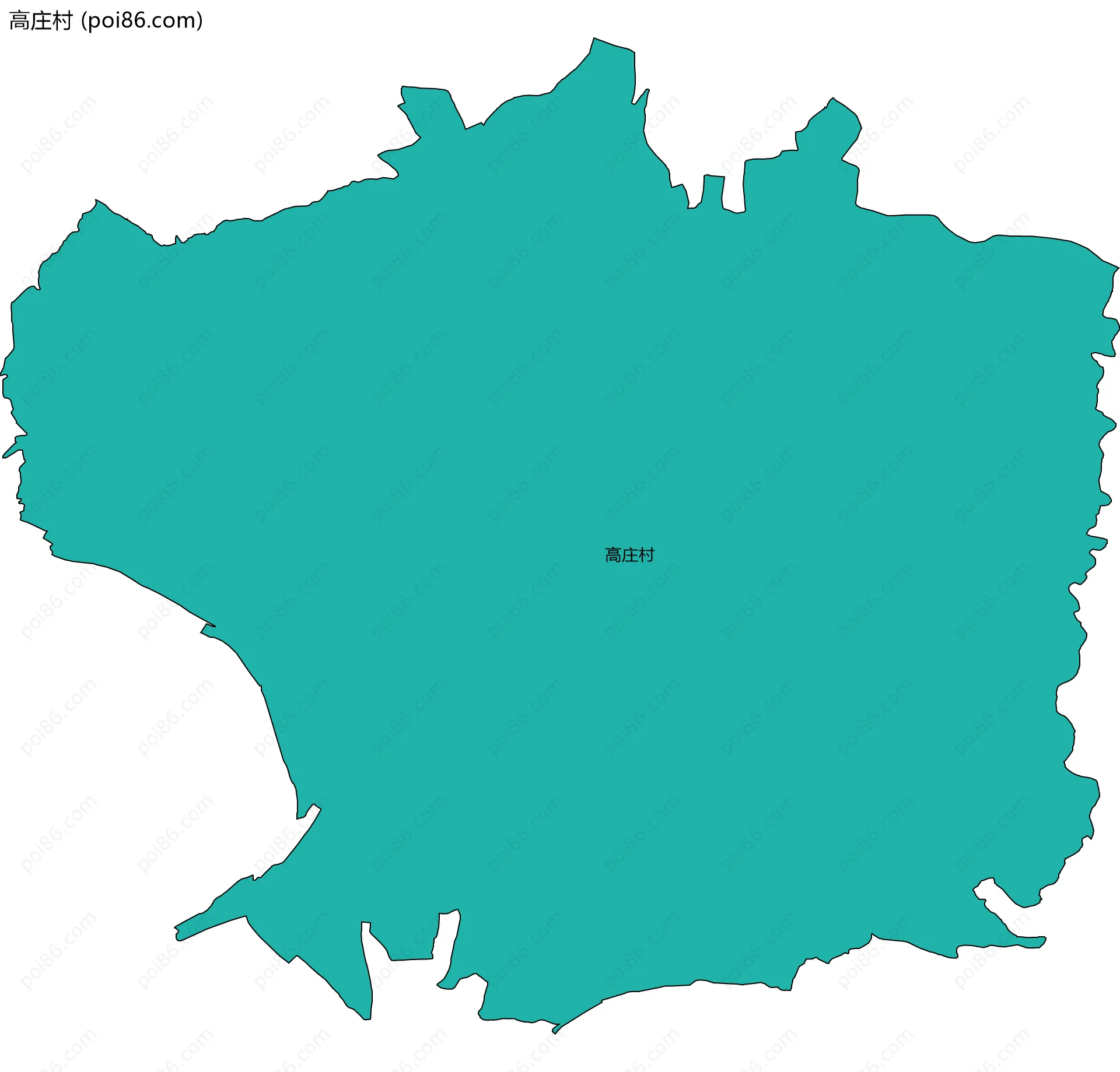 高庄村边界地图