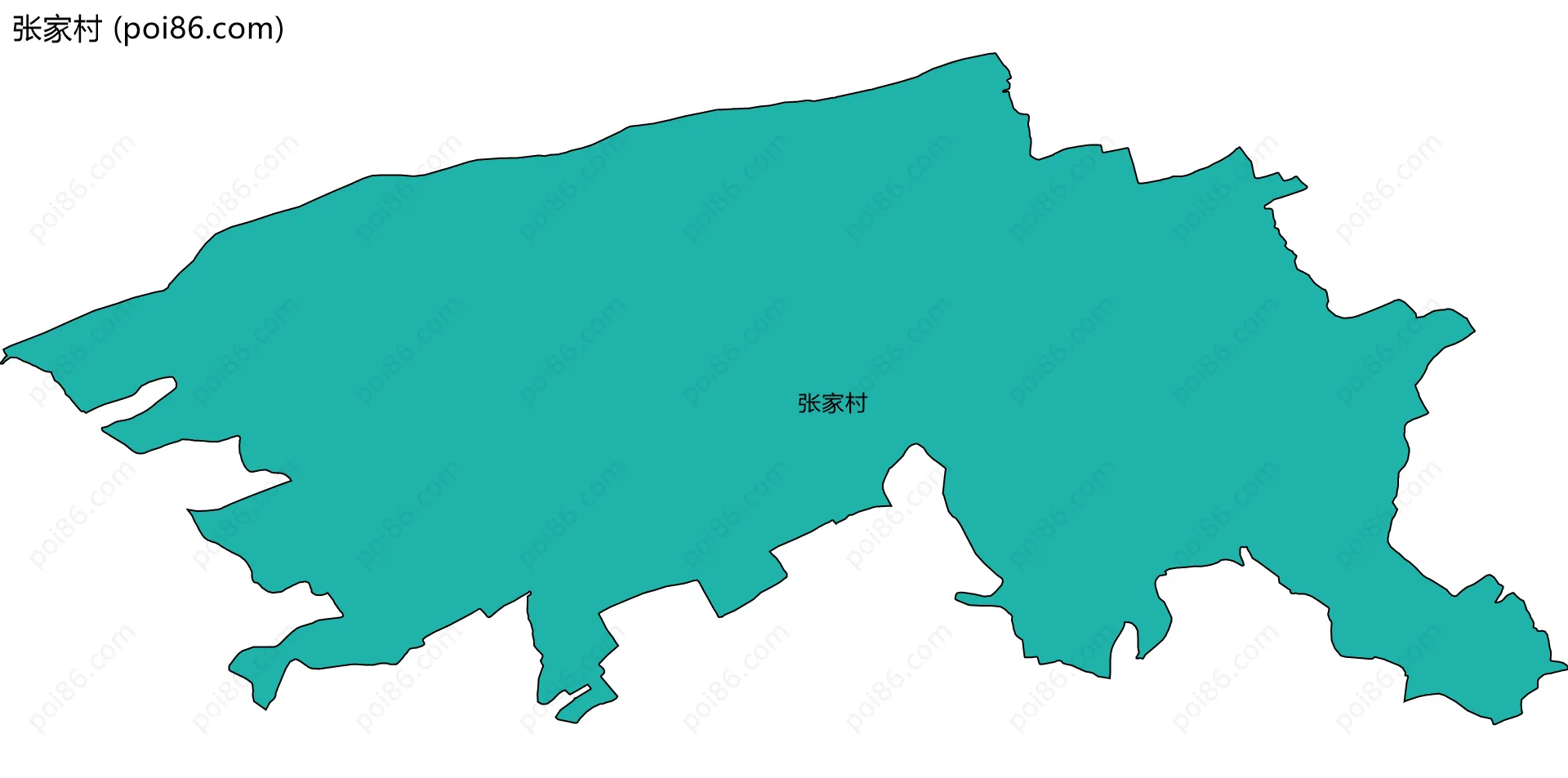 张家村边界地图