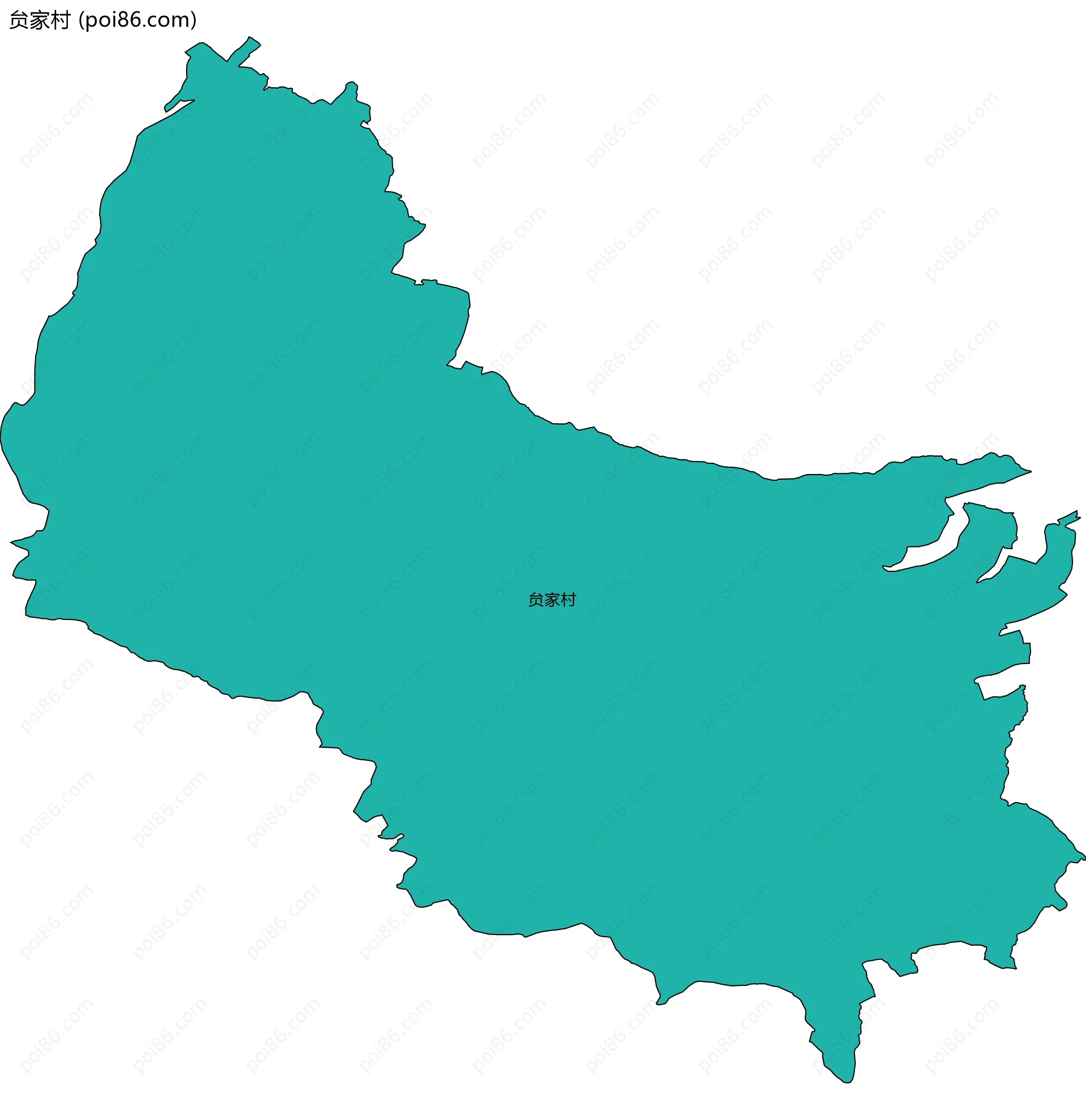 贠家村边界地图