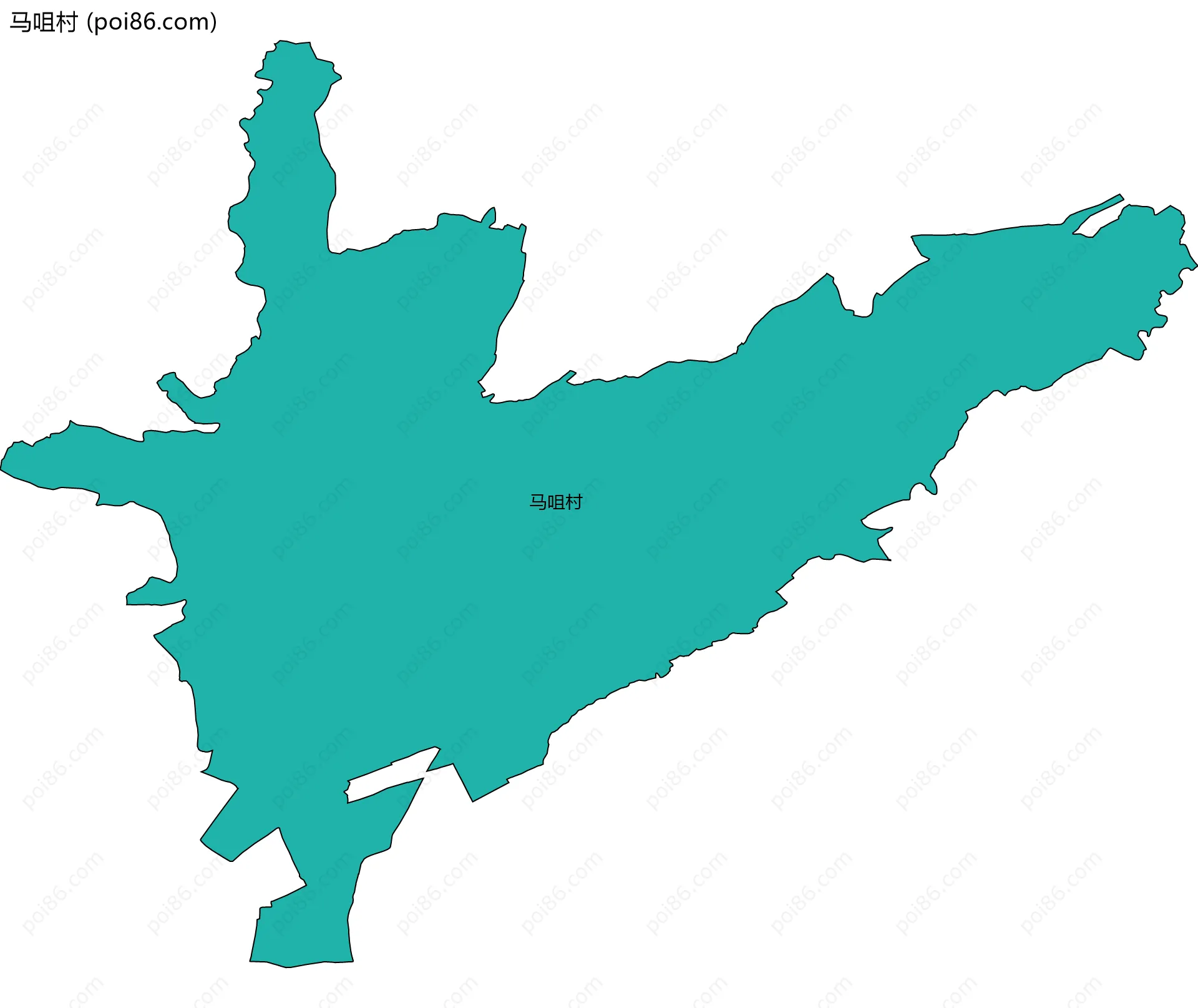 马咀村边界地图