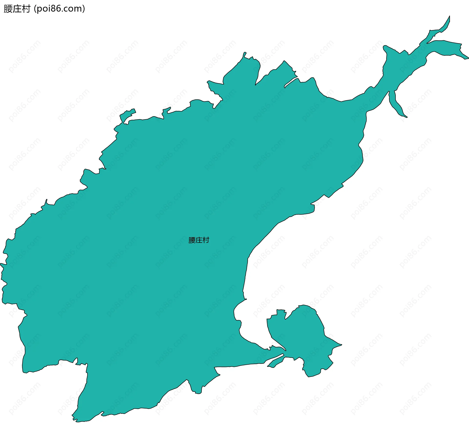 腰庄村边界地图