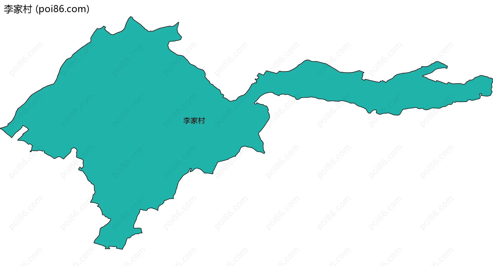 李家村边界地图