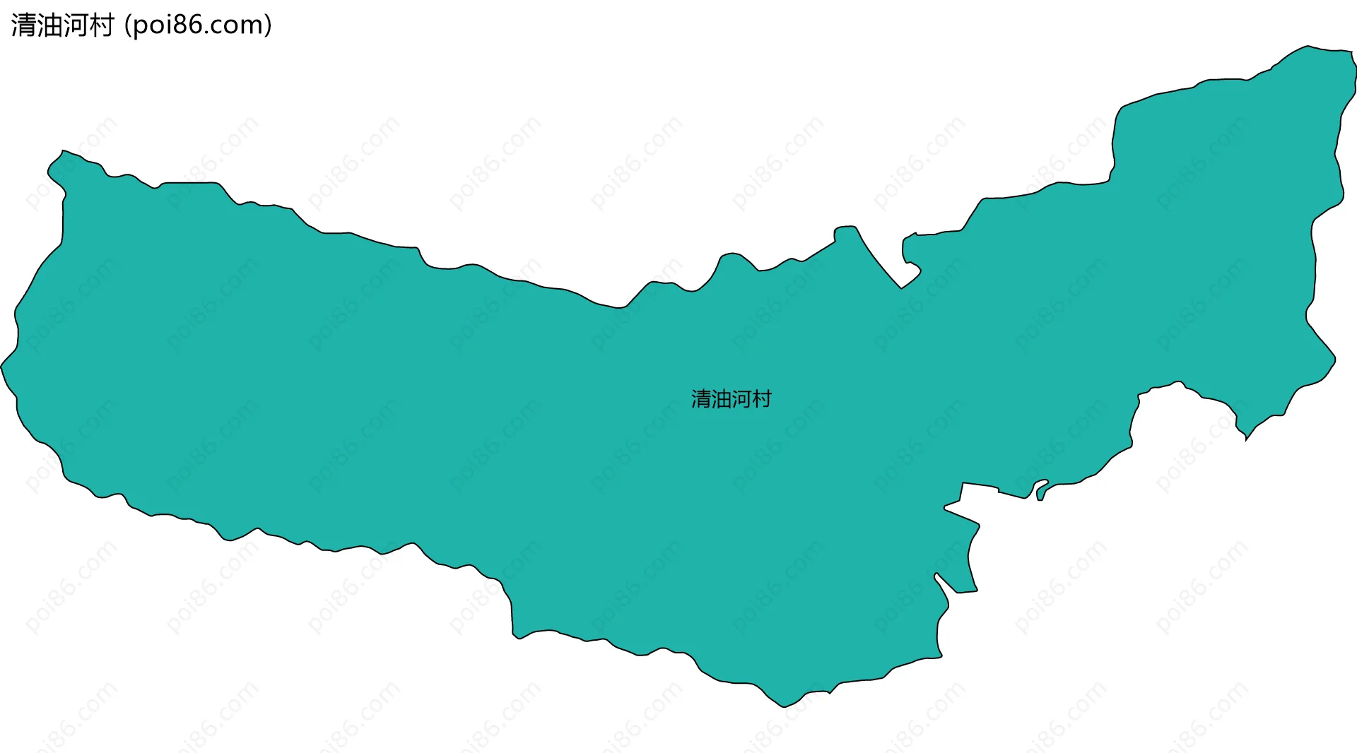 清油河村边界地图