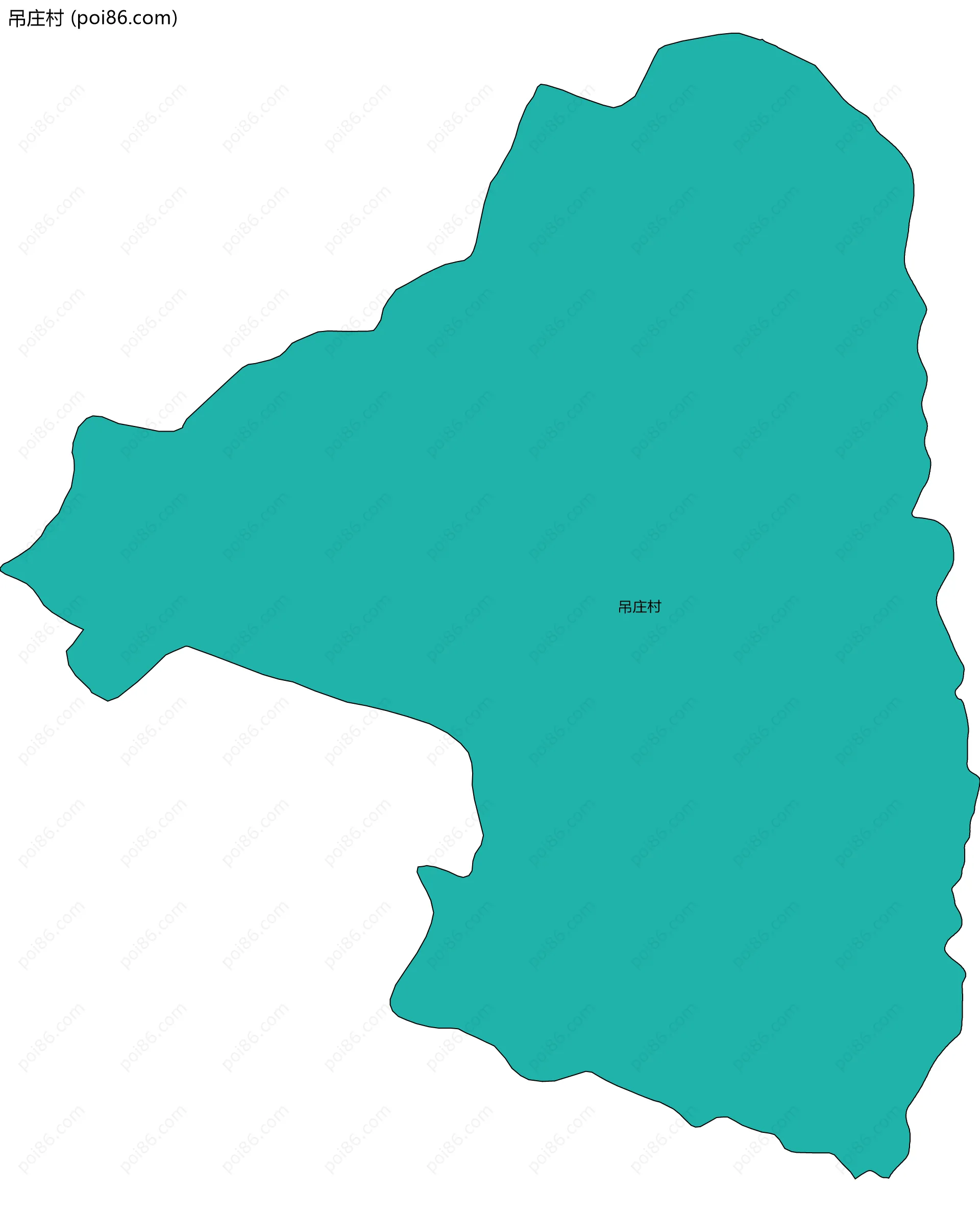 吊庄村边界地图