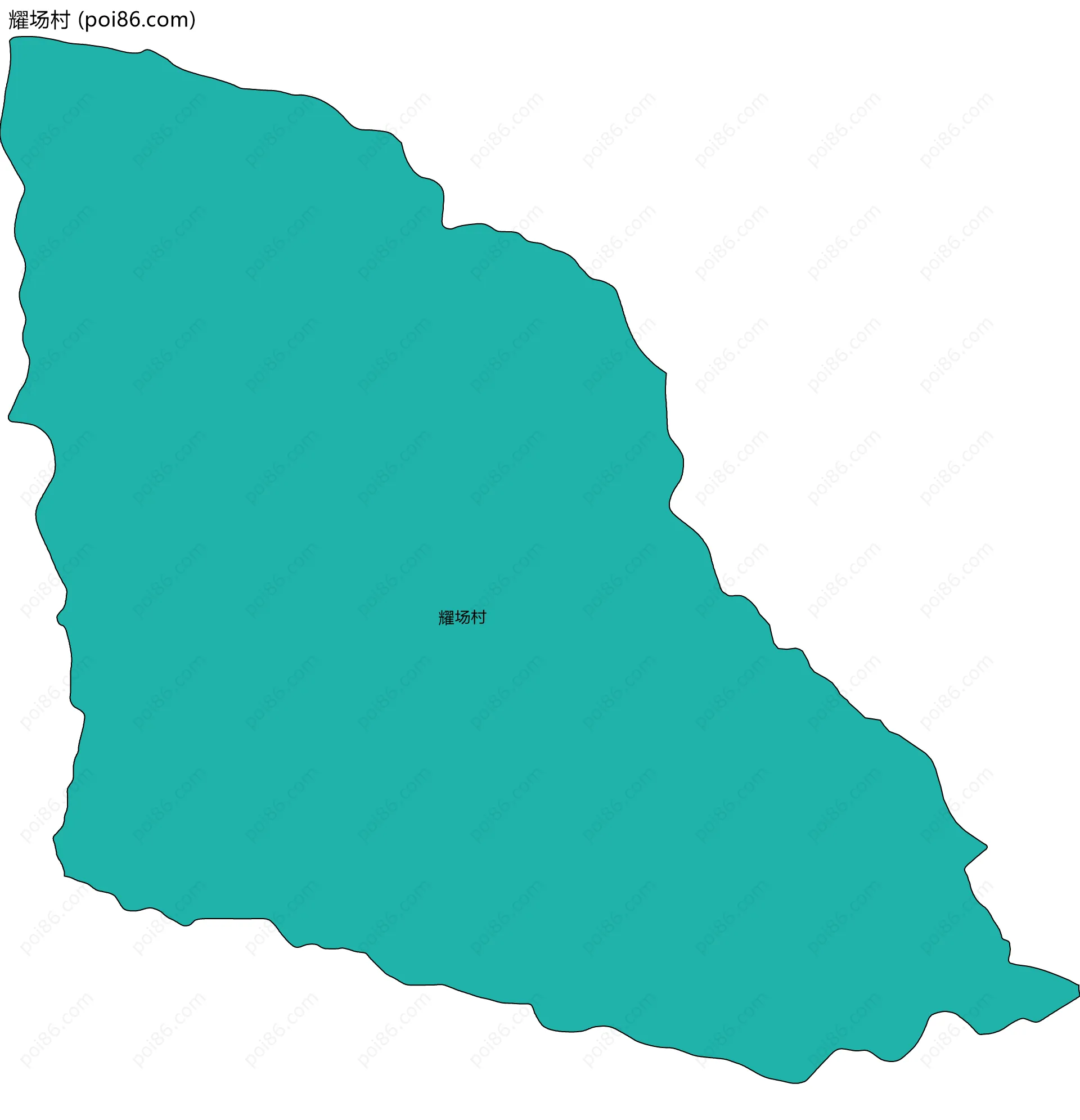 耀场村边界地图