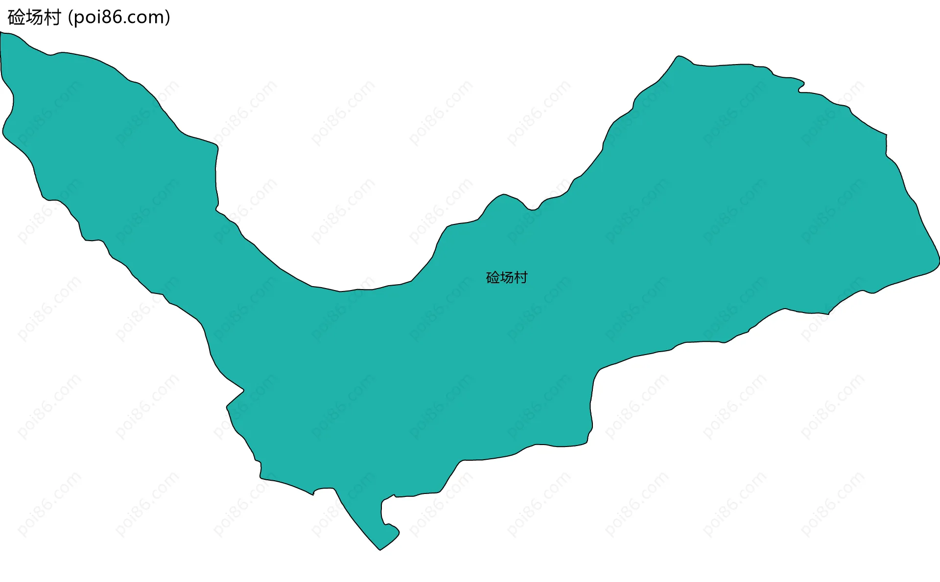 硷场村边界地图