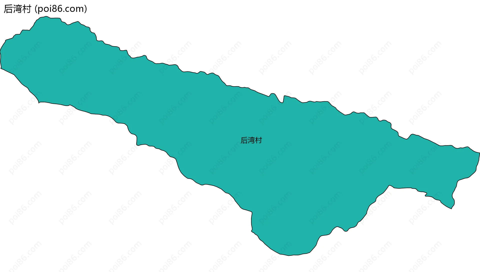 后湾村边界地图