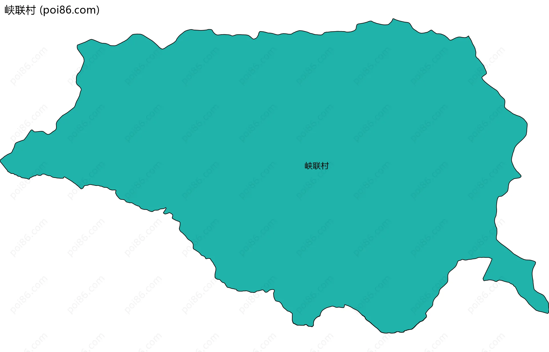 峡联村边界地图