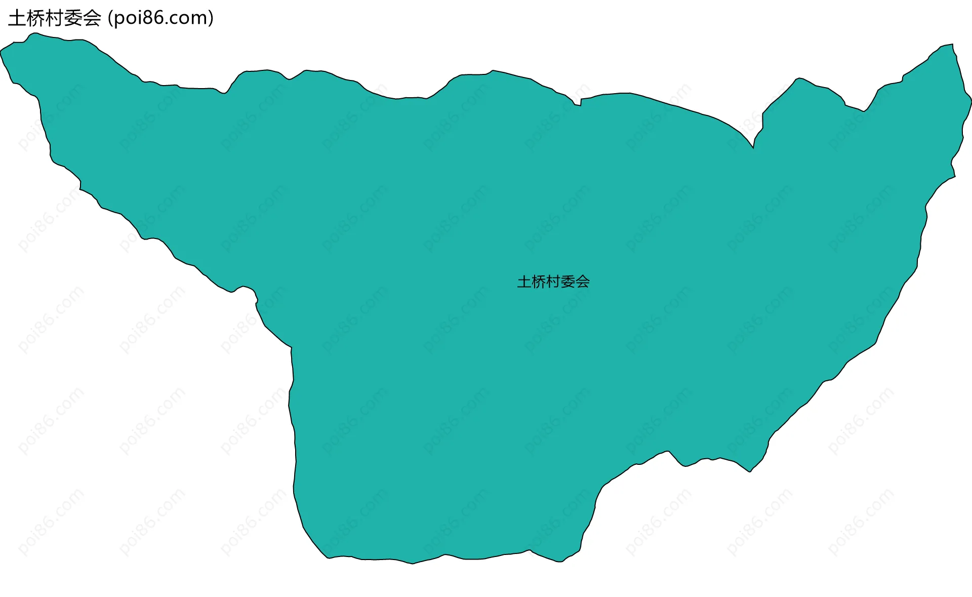 土桥村委会边界地图