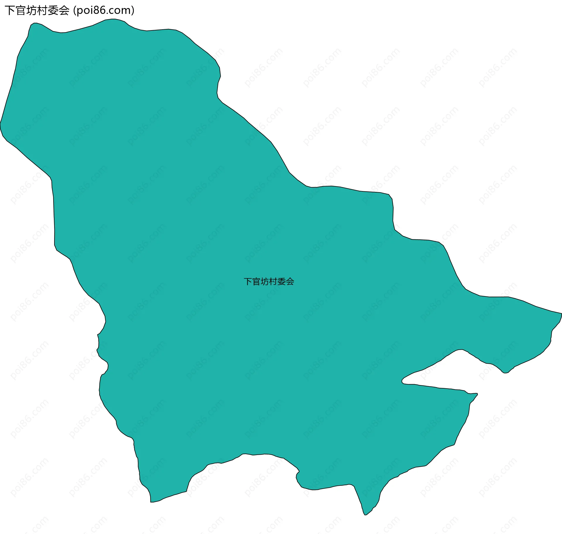 下官坊村委会边界地图