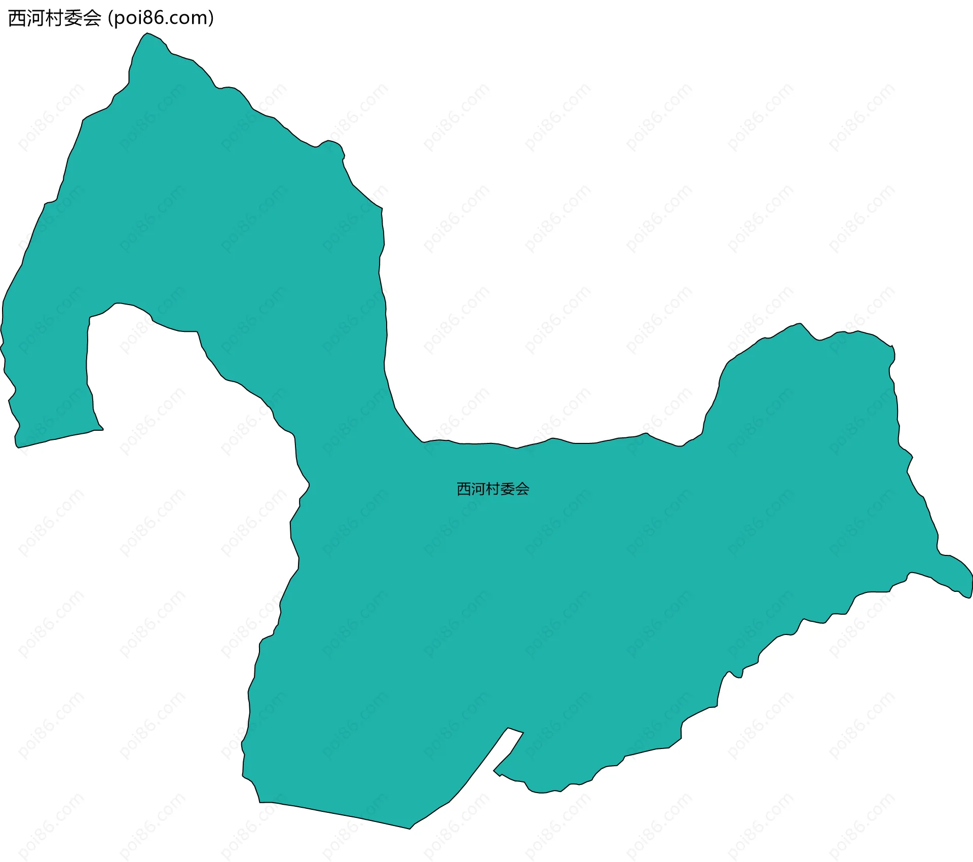 西河村委会边界地图