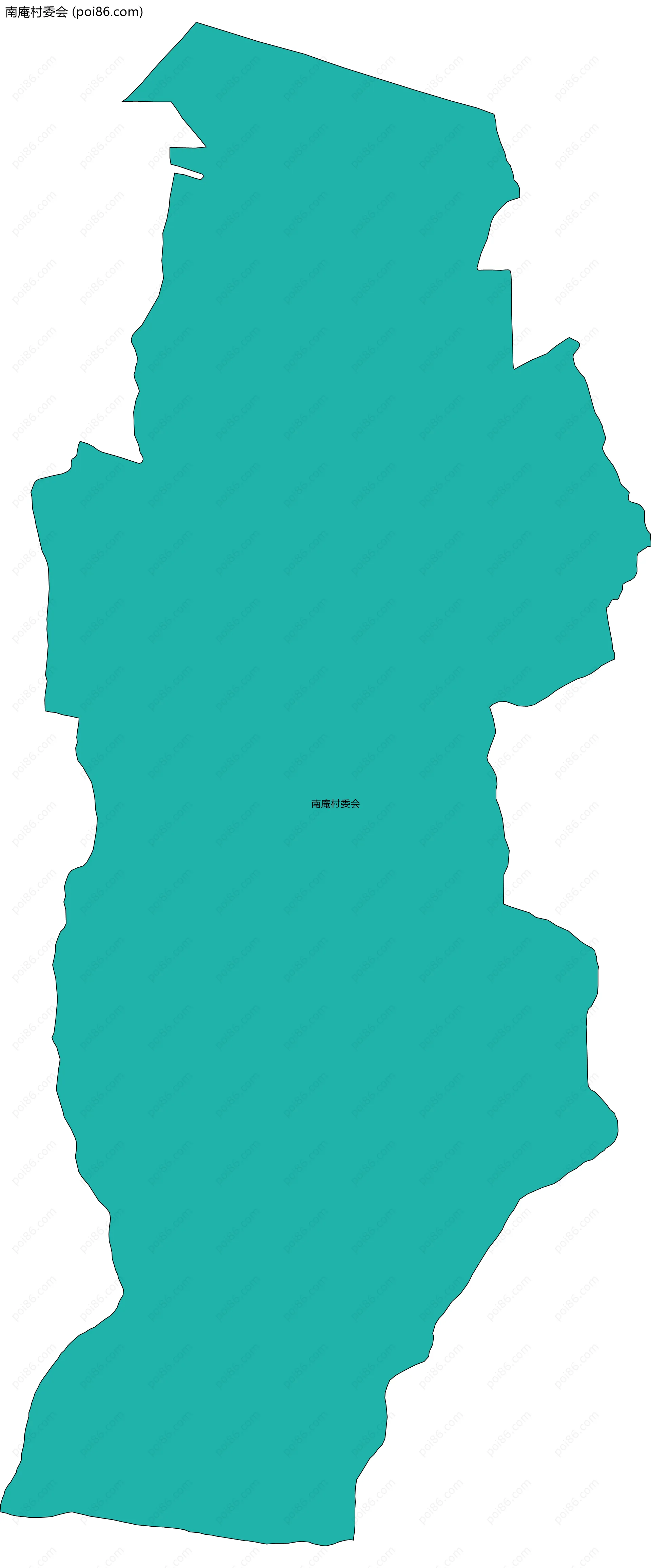 南庵村委会边界地图