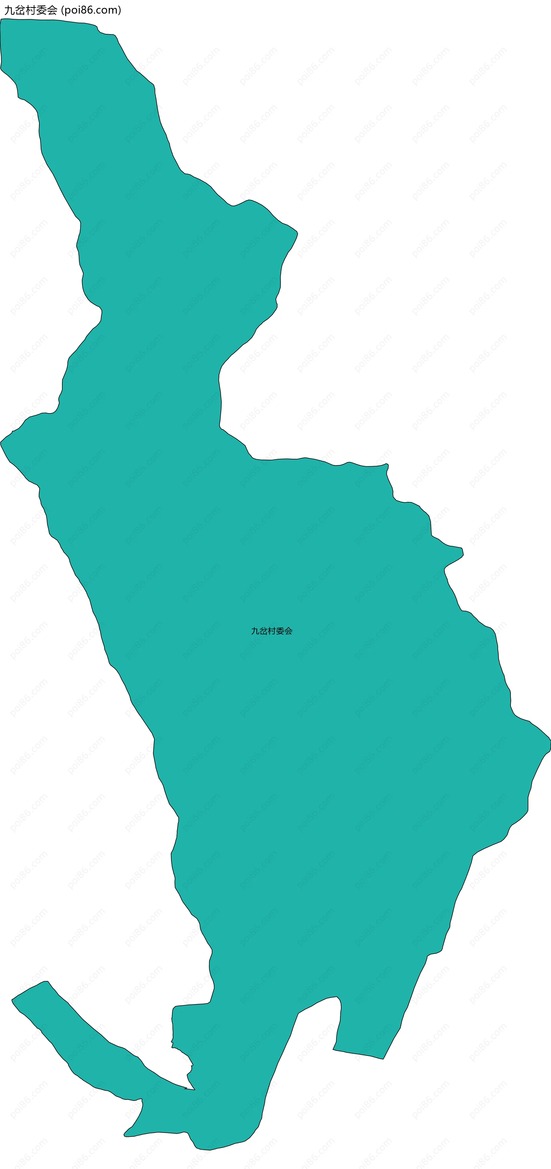 九岔村委会边界地图