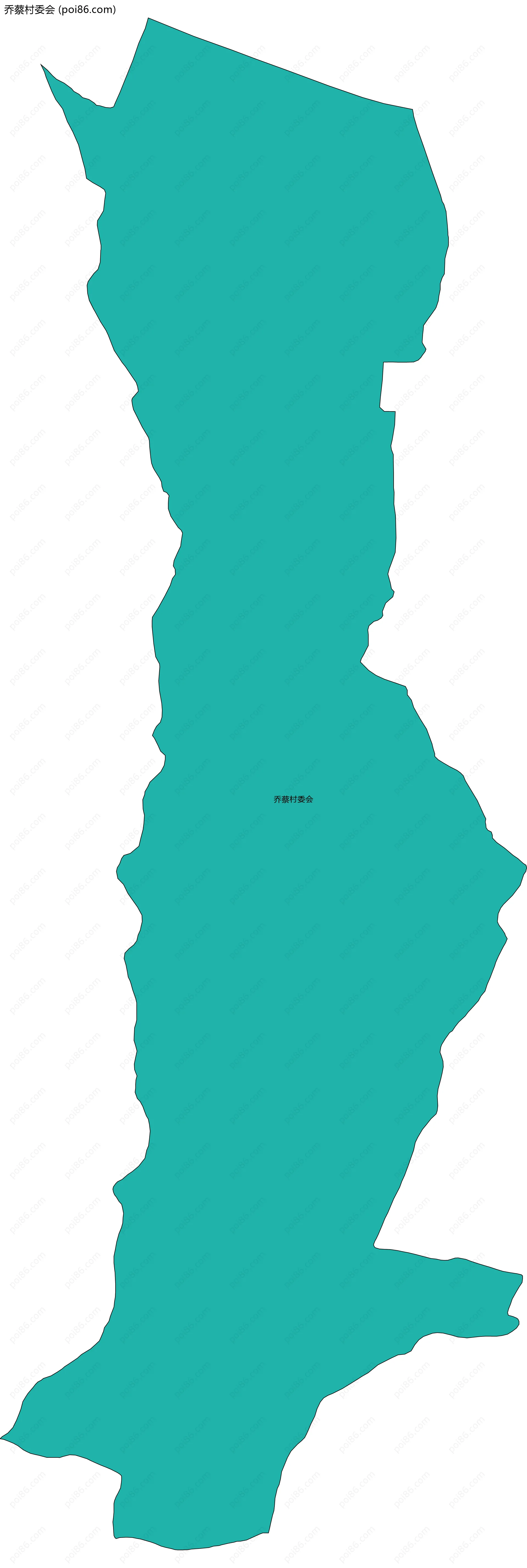 乔蔡村委会边界地图