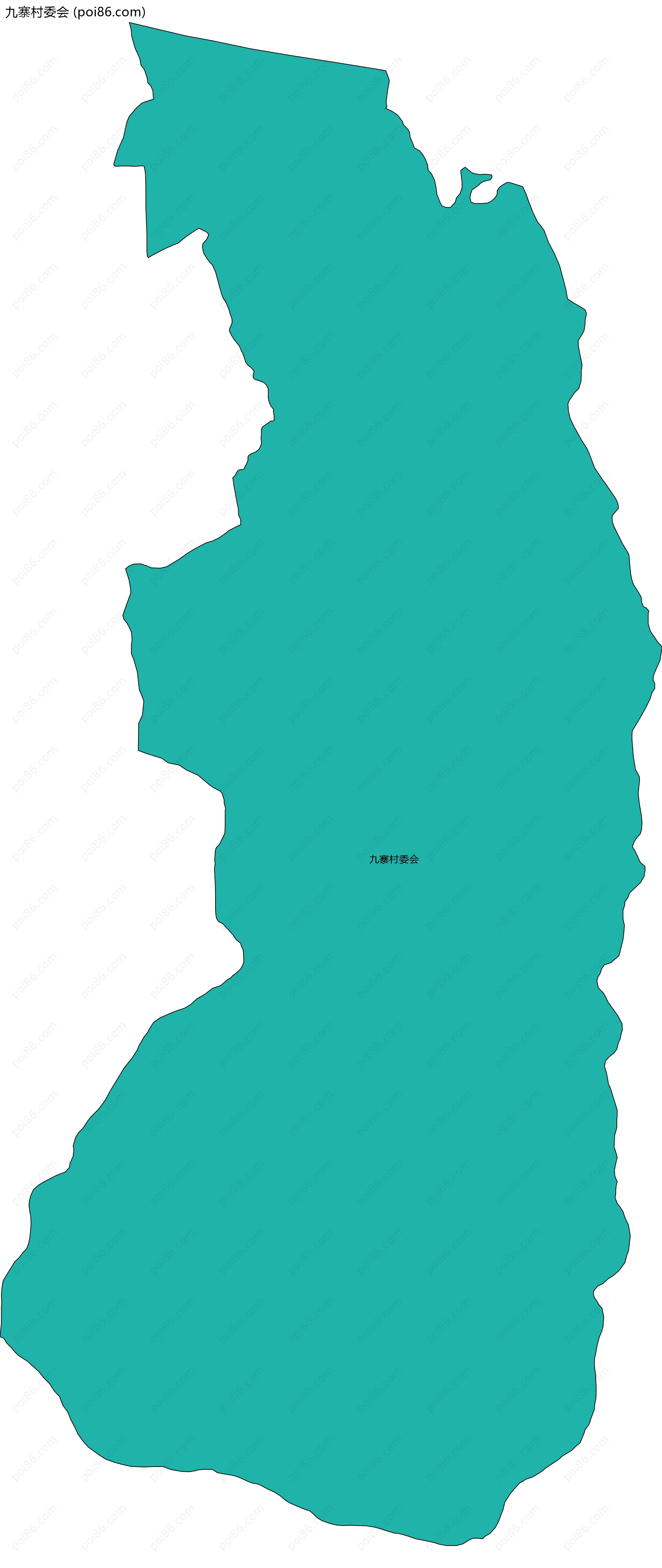 九寨村委会边界地图