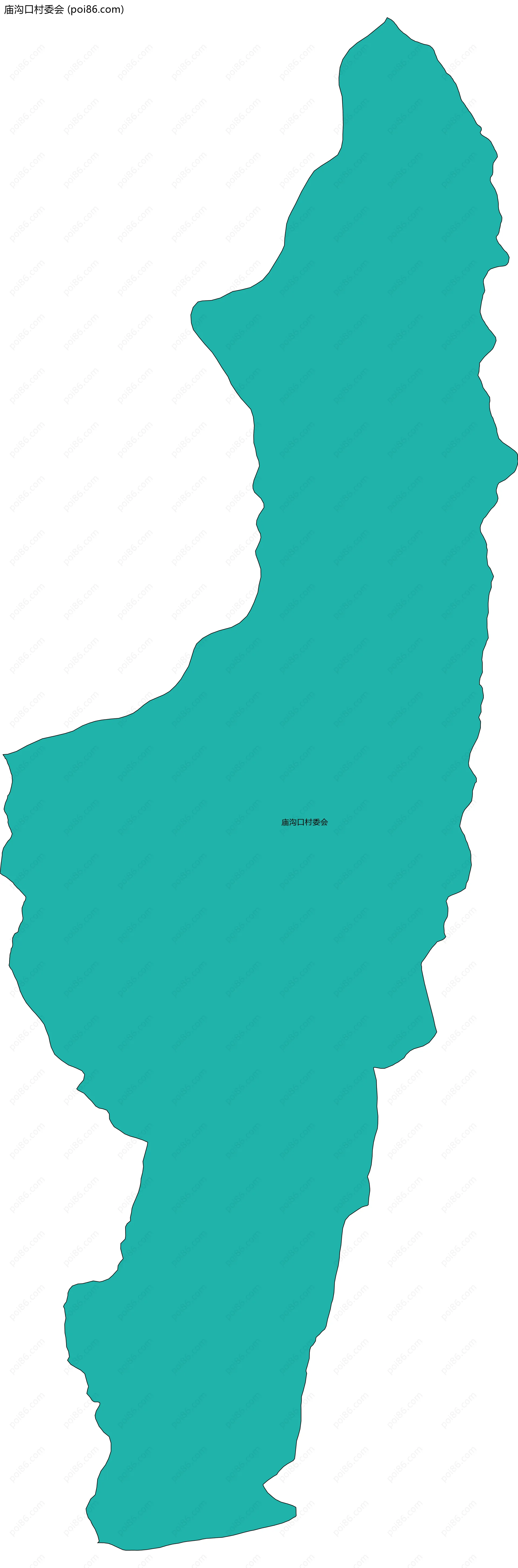 庙沟口村委会边界地图