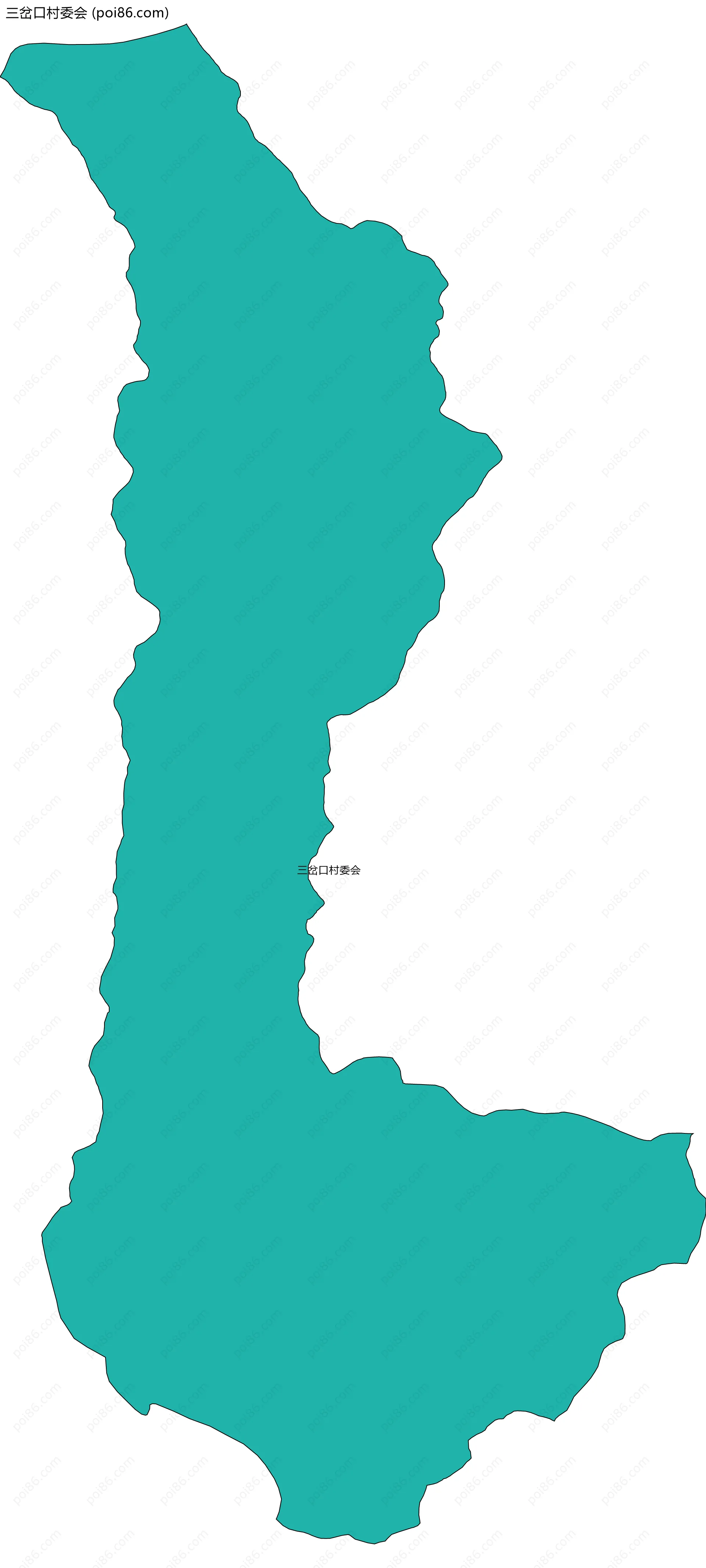 三岔口村委会边界地图