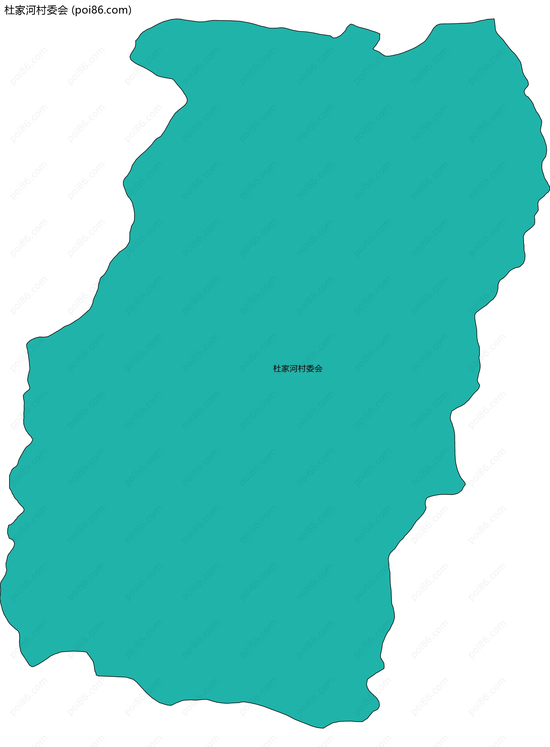 杜家河村委会边界地图